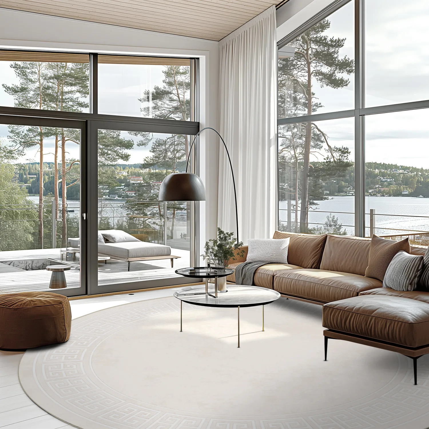 Tappeto rotondo - Kuba (beige)