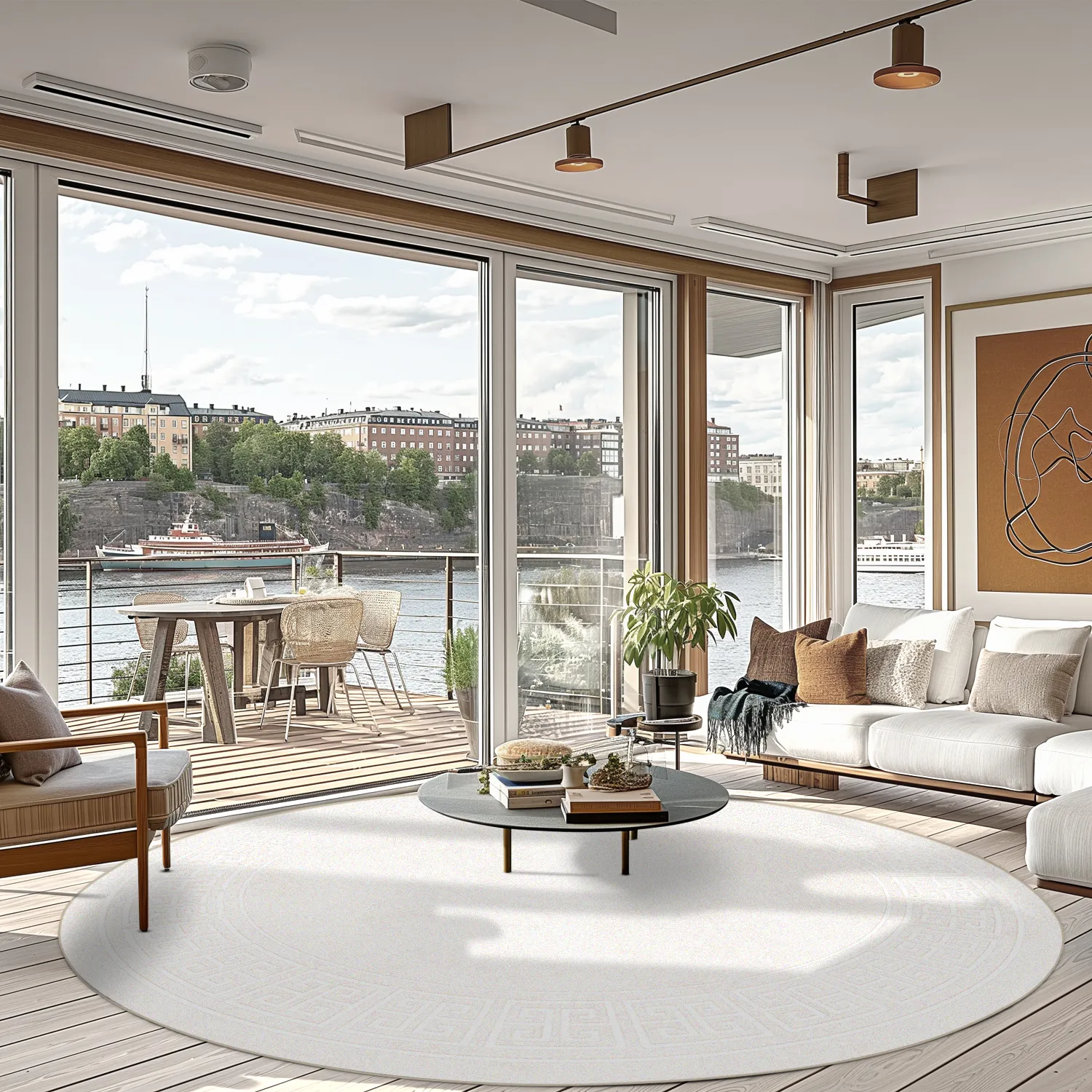 Tappeto rotondo - Kuba (beige)