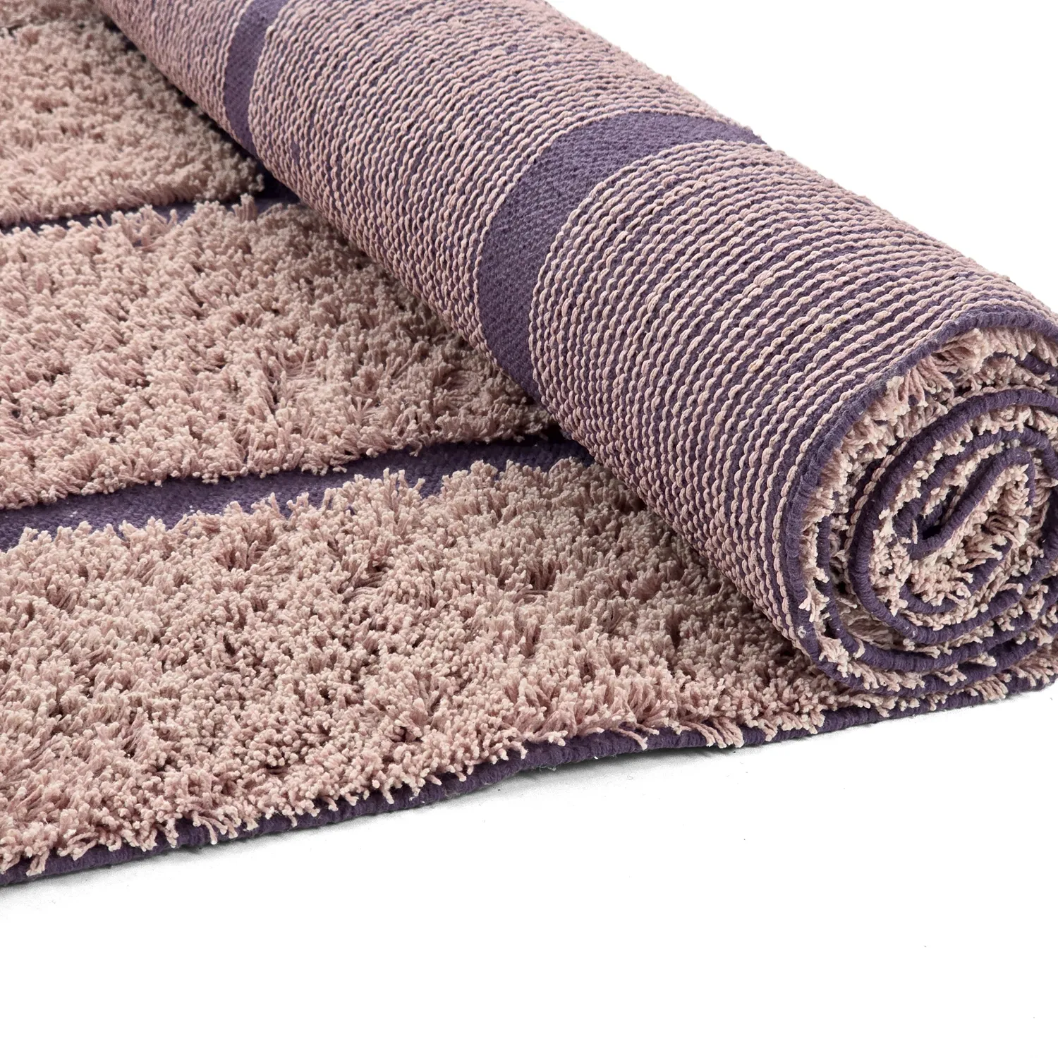 Tappeto A Pelo Lungo - Lindley Natural Cotton Shaggy (rosa/viola)