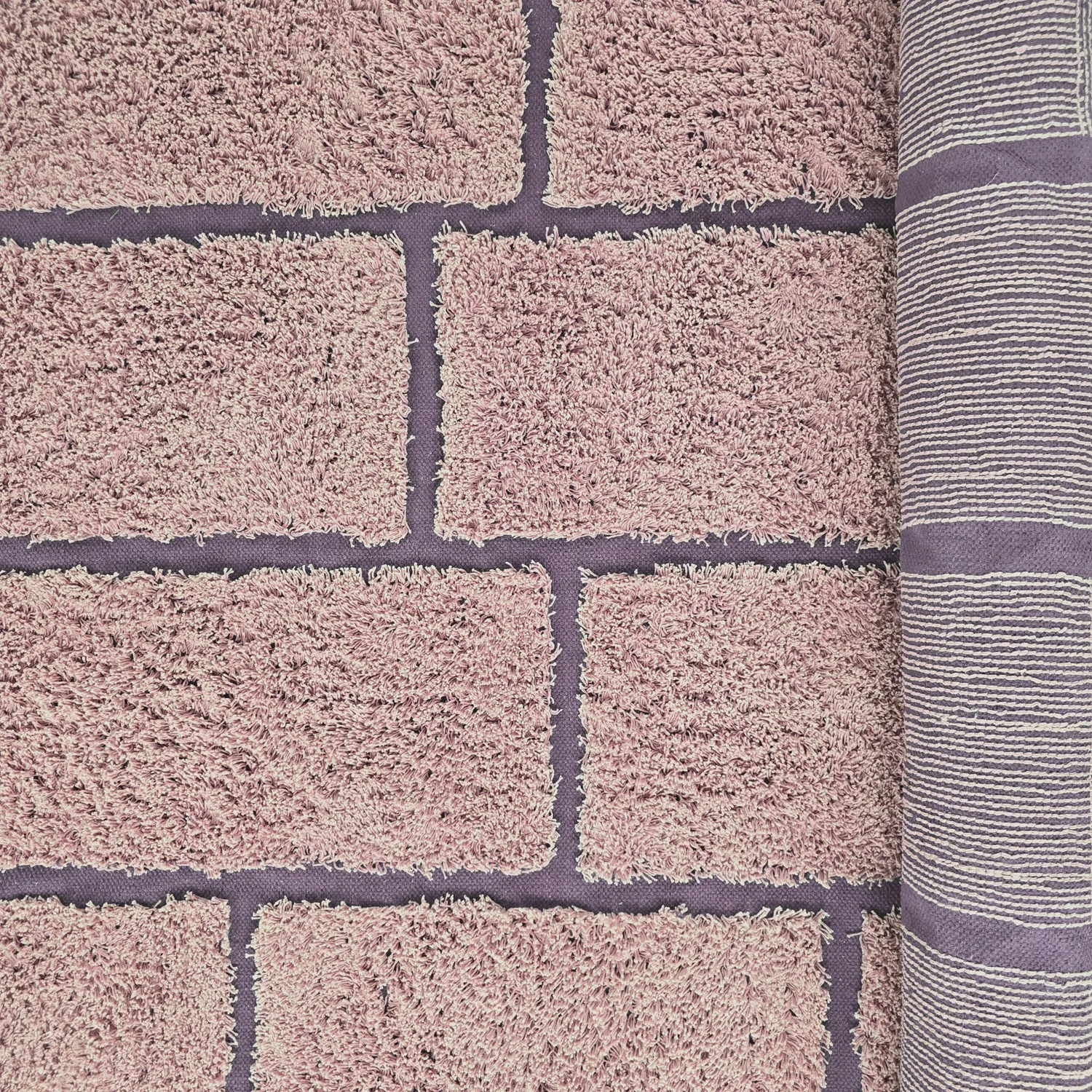 Tappeto A Pelo Lungo - Lindley Natural Cotton Shaggy (rosa/viola)