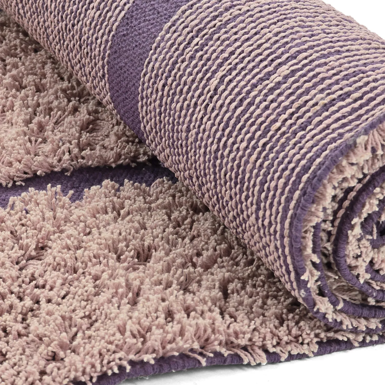 Tappeto A Pelo Lungo - Lindley Natural Cotton Shaggy (rosa/viola)