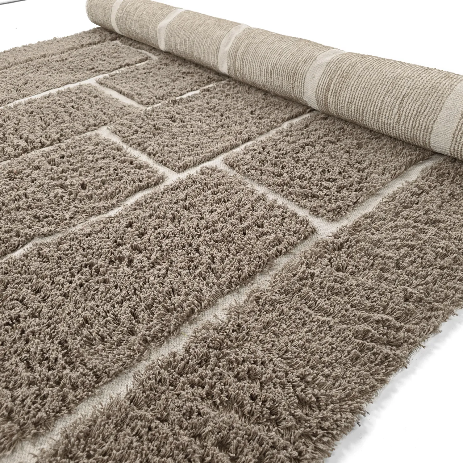 Tappeto A Pelo Lungo - Lindley Natural Cotton Shaggy (tortora/grigio)