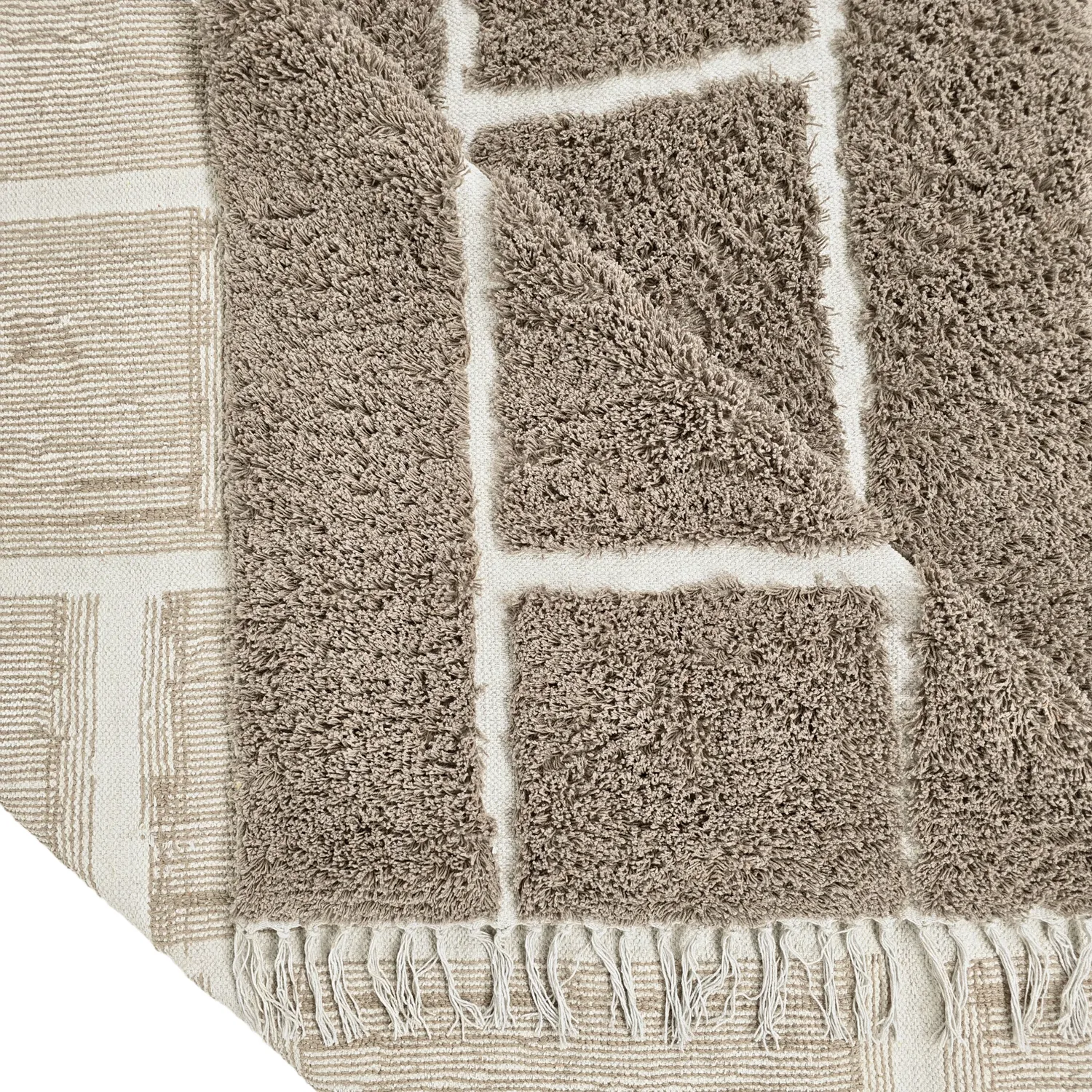 Tappeto A Pelo Lungo - Lindley Natural Cotton Shaggy (tortora/grigio)