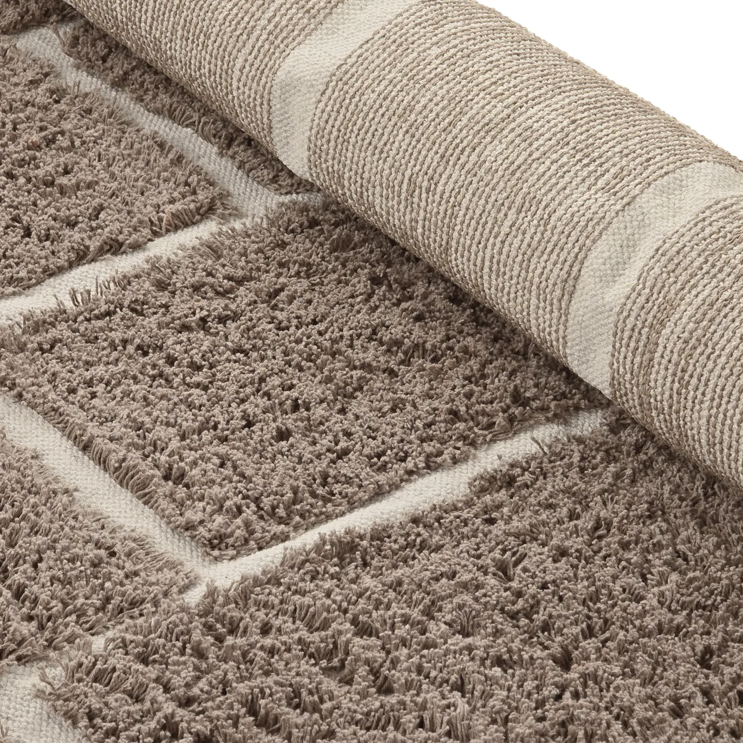 Tappeto A Pelo Lungo - Lindley Natural Cotton Shaggy (tortora/grigio)