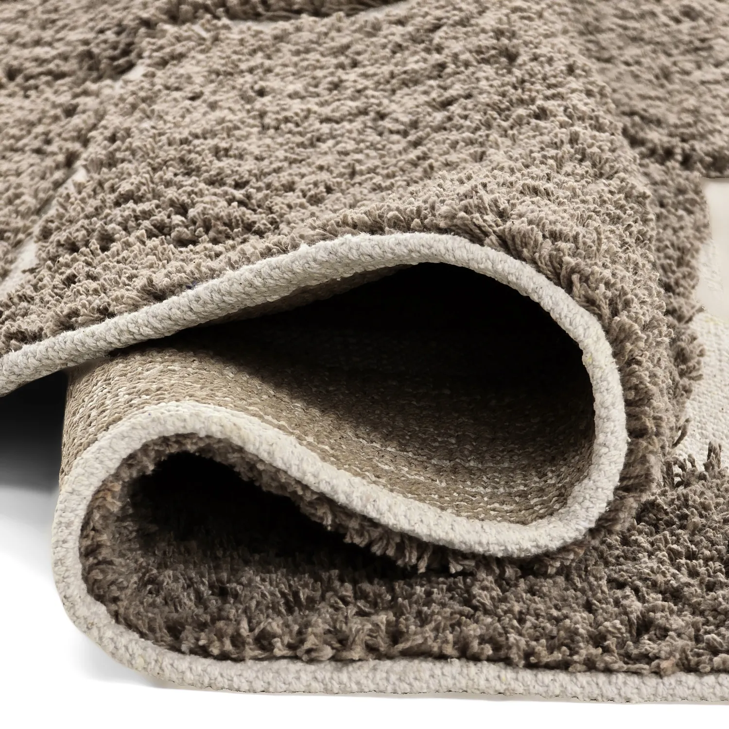 Tappeti rotondi - Lindley Natural Cotton Shaggy (tortora/grigio)