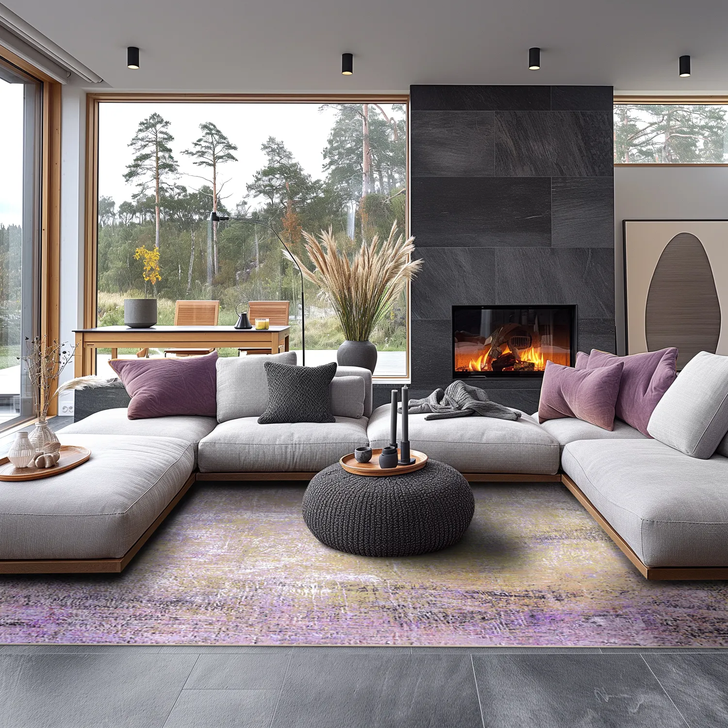 Tappeto Wilton - Loures (viola)