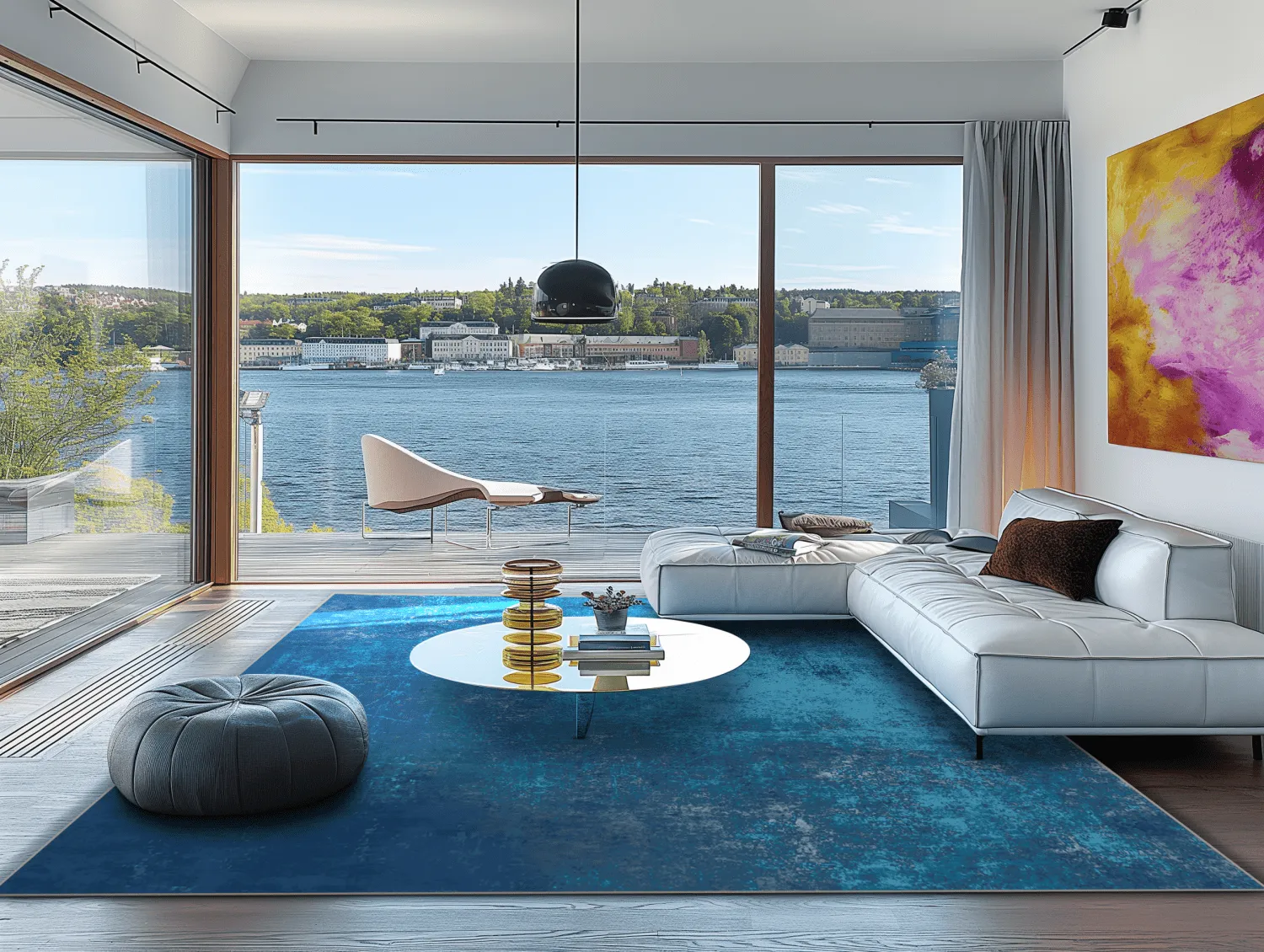 Tappeto Wilton - Lynton (blu scuro)