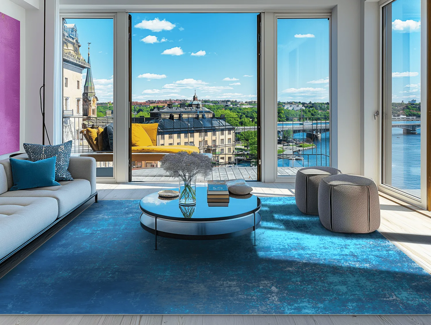 Tappeto Wilton - Lynton (blu scuro)
