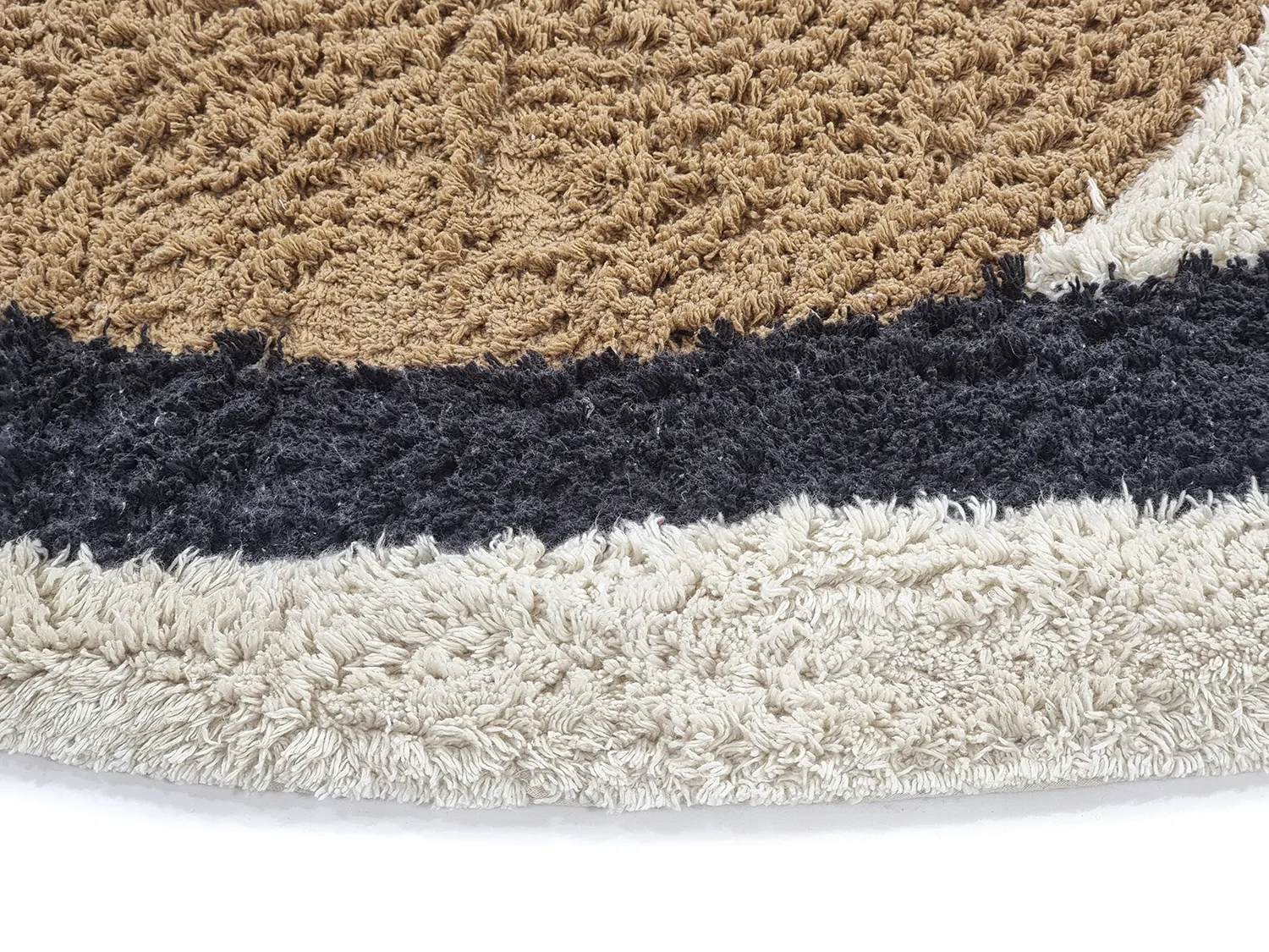 Tappeti rotondi - Mantona Natural Cotton Shaggy (multi)