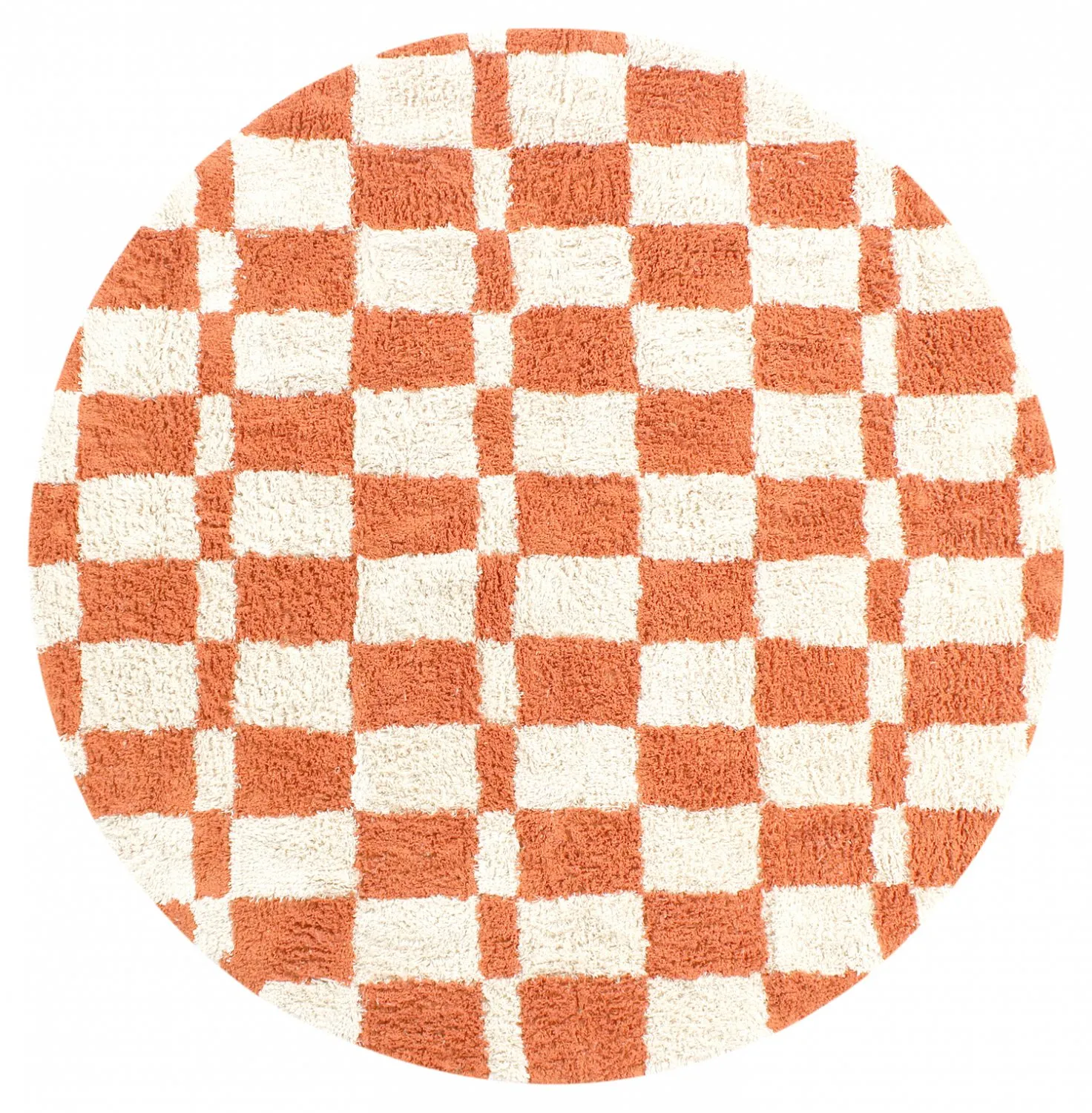 Tappeti rotondi - Maranello Natural Cotton Shaggy (arancia)
