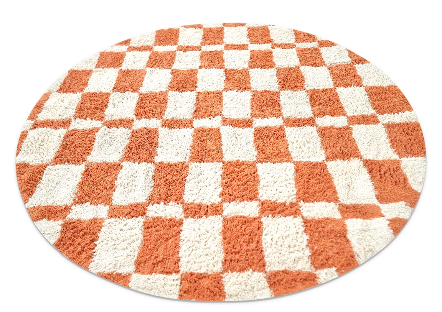 Tappeti rotondi - Maranello Natural Cotton Shaggy (arancia)