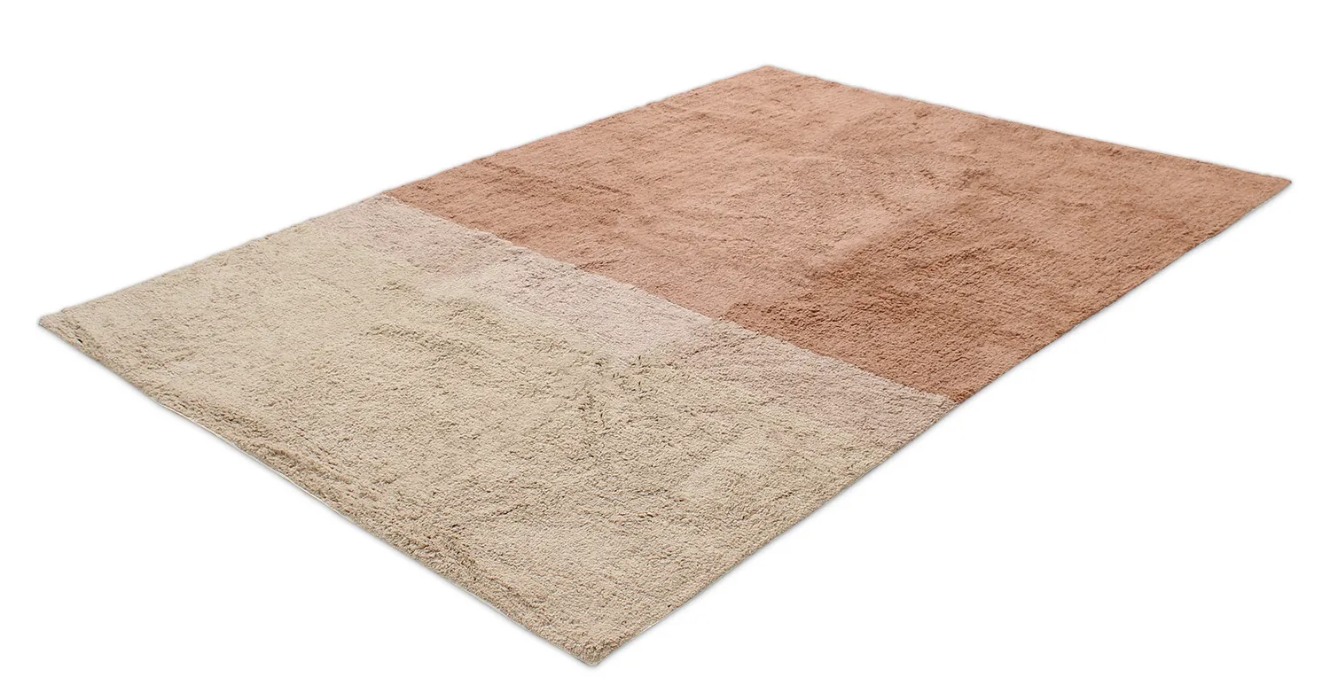 Tappeto A Pelo Lungo - Mareto Natural Cotton Shaggy (marrone)