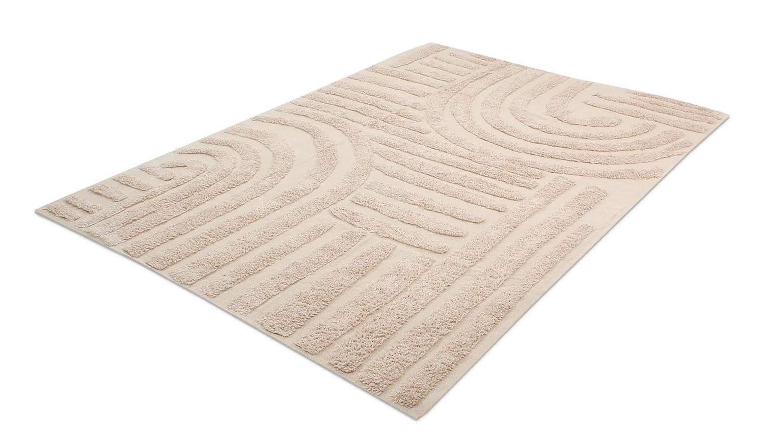 Tappeto A Pelo Lungo - Margo Natural Cotton Shaggy (beige)