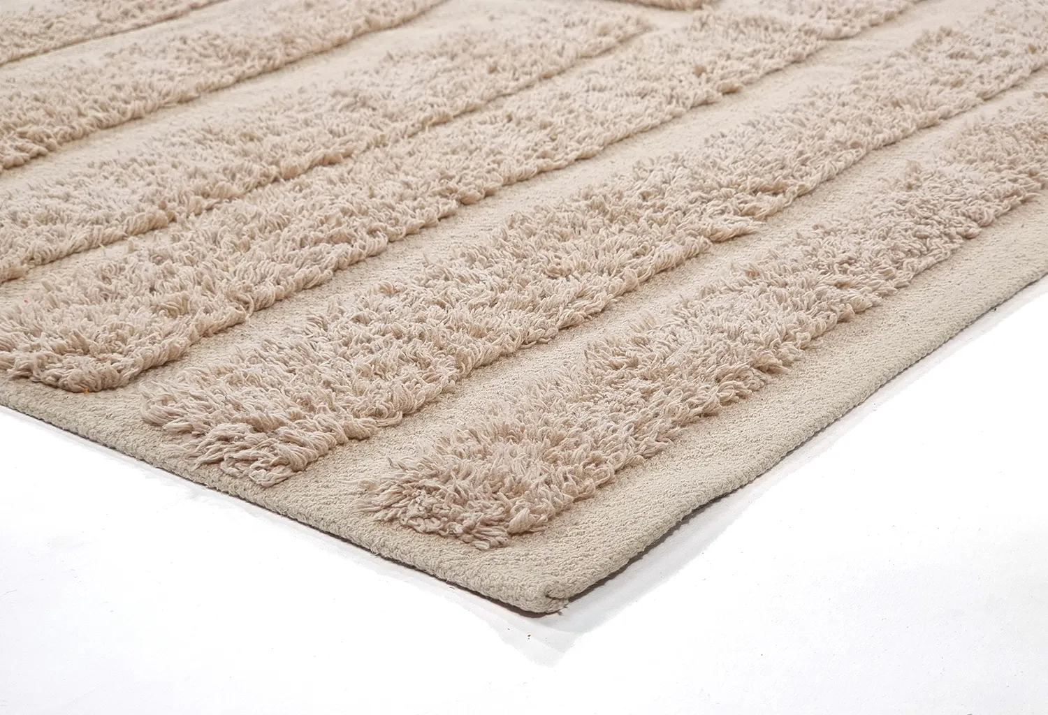 Tappeto A Pelo Lungo - Margo Natural Cotton Shaggy (beige)