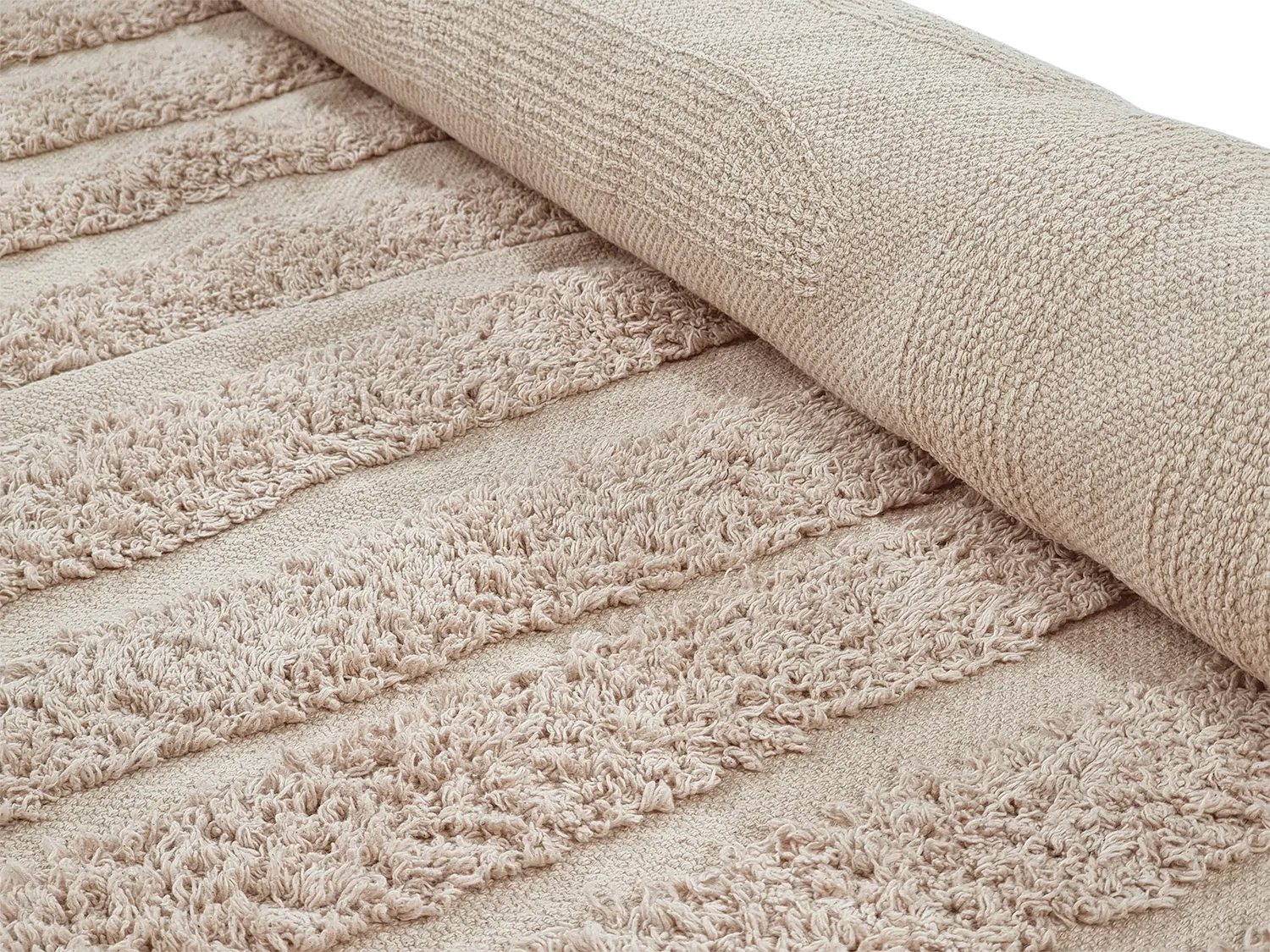 Tappeto A Pelo Lungo - Margo Natural Cotton Shaggy (beige)