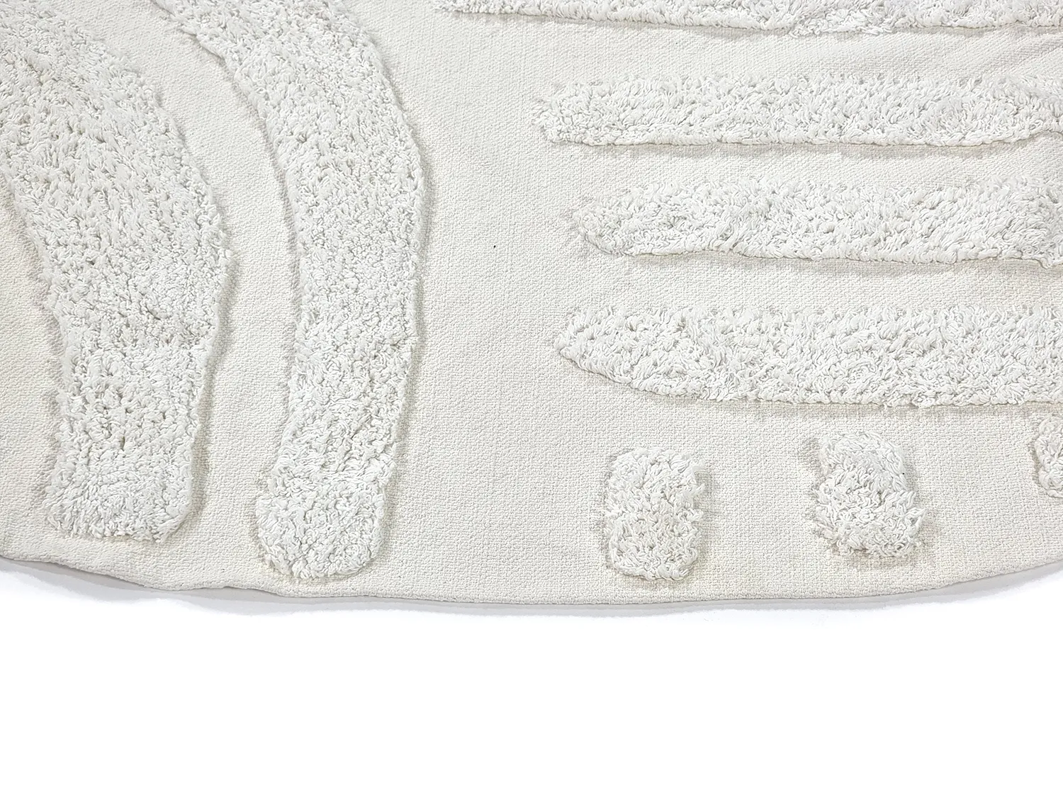 Tappeti rotondi - Margo Natural Cotton Shaggy (offwhite)