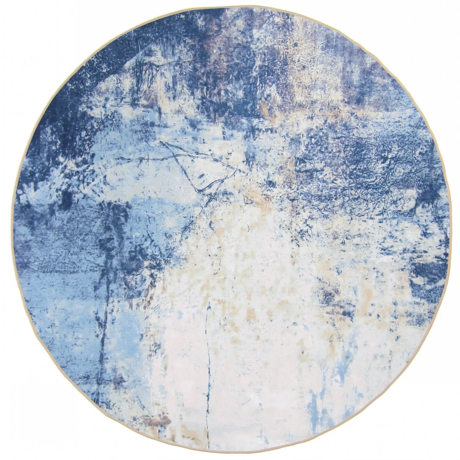 Tappeto rotondo - Melazzo (blu)