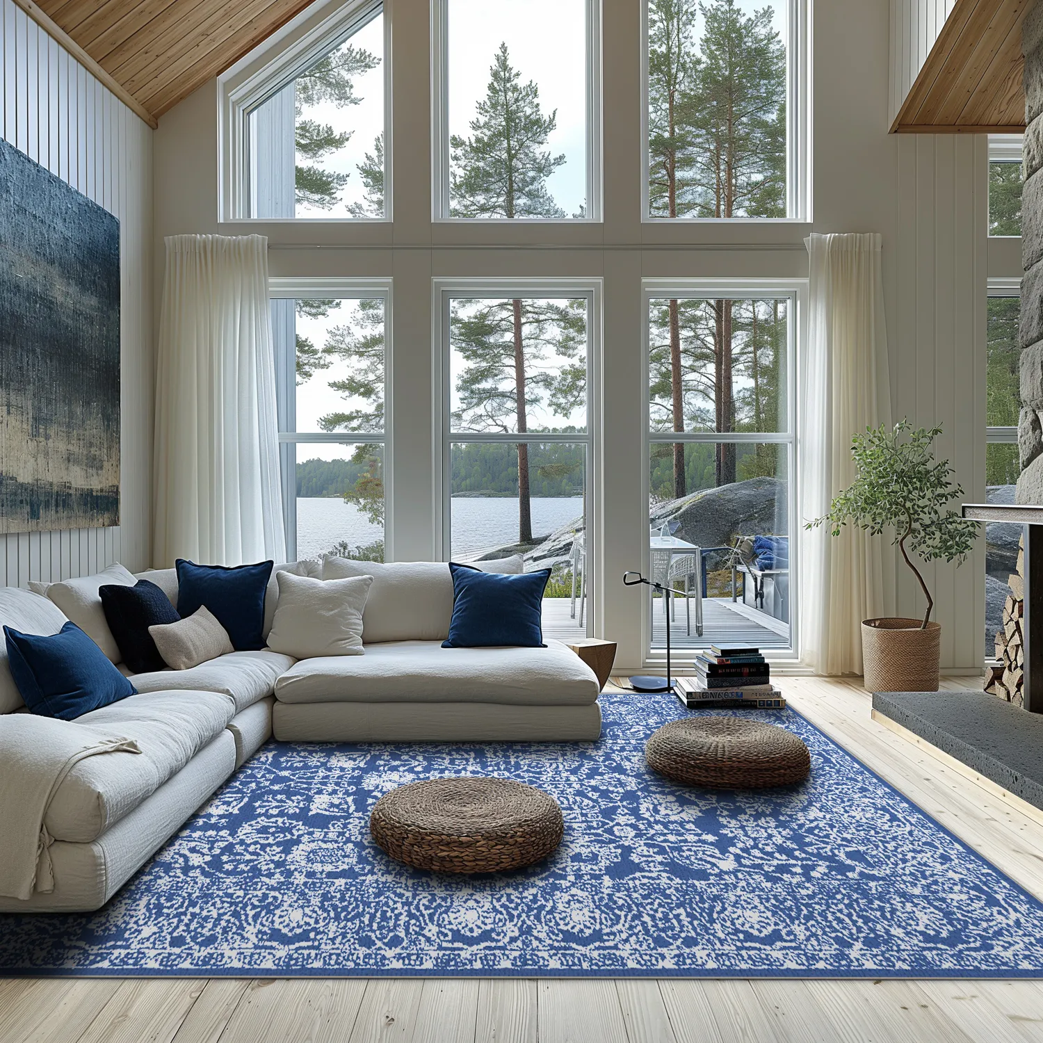 Tappeto Wilton - Menfi (blu)