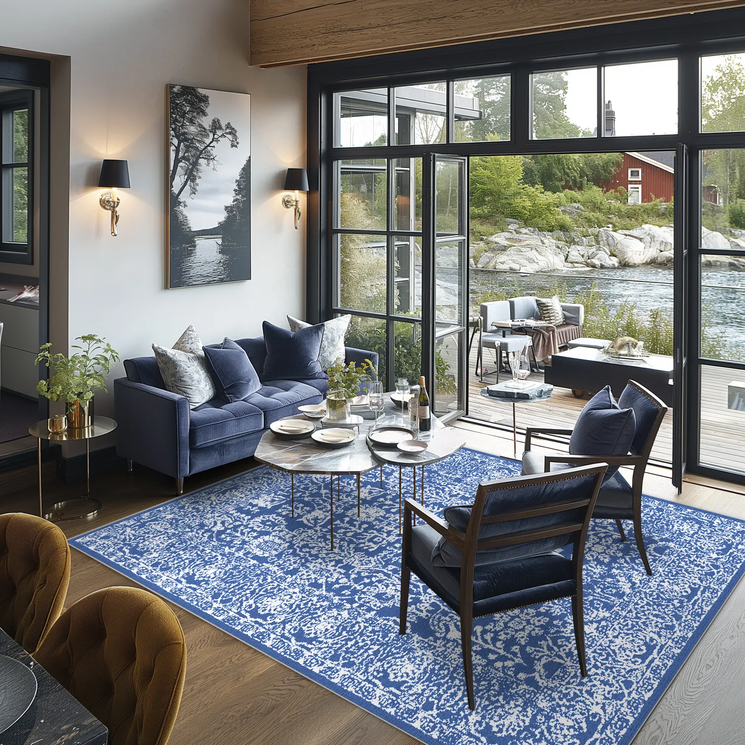 Tappeto Wilton - Menfi (blu)