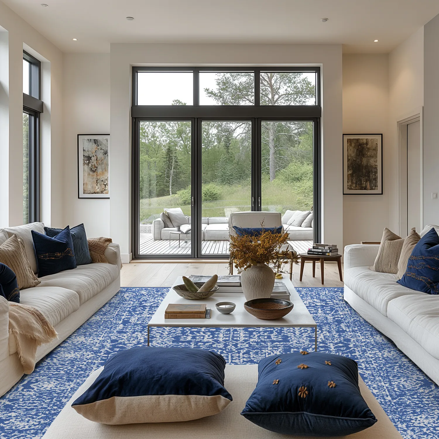 Tappeto Wilton - Menfi (blu)