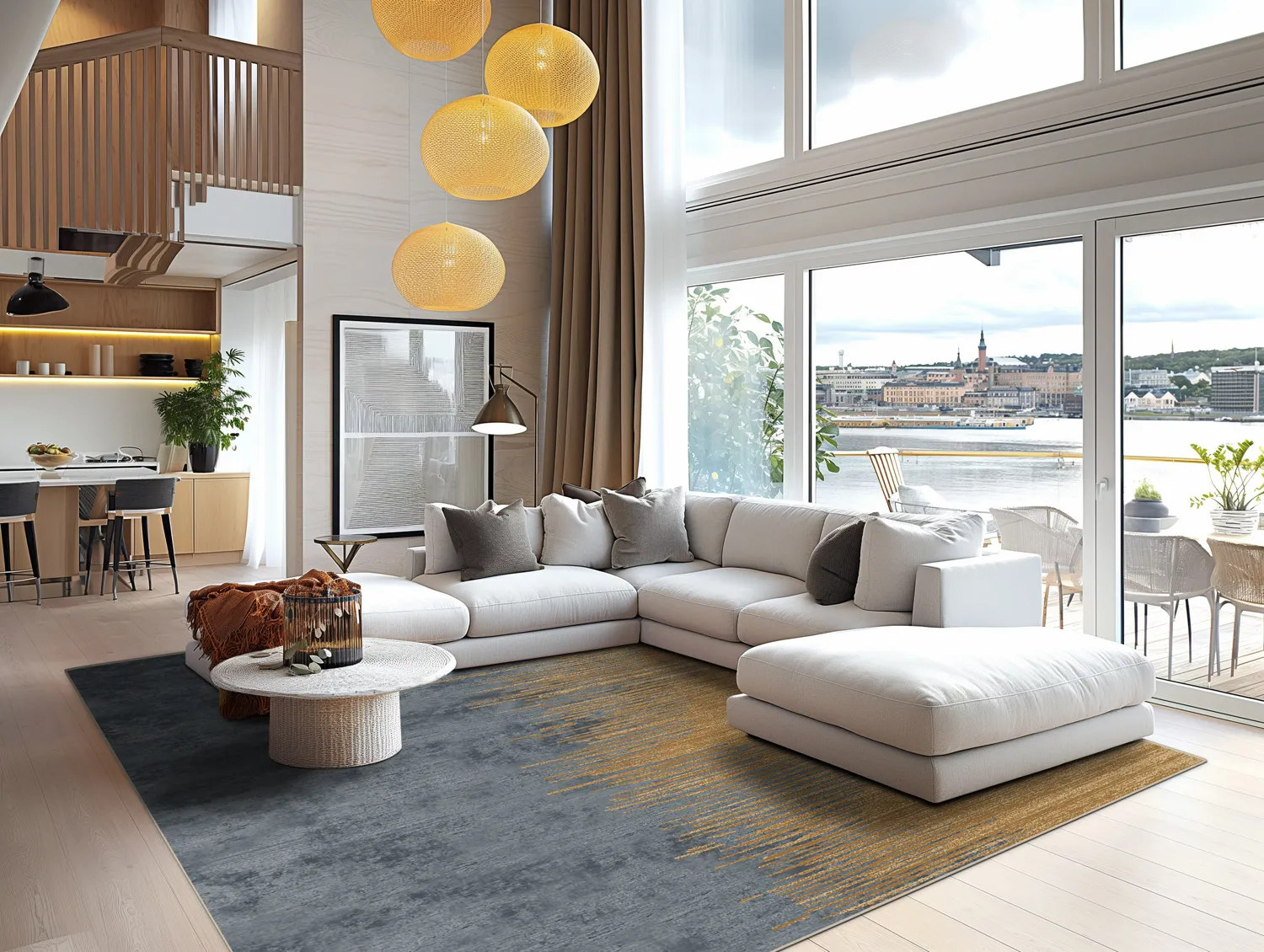 Tappeto Wilton - Mileto (grigio/oro)