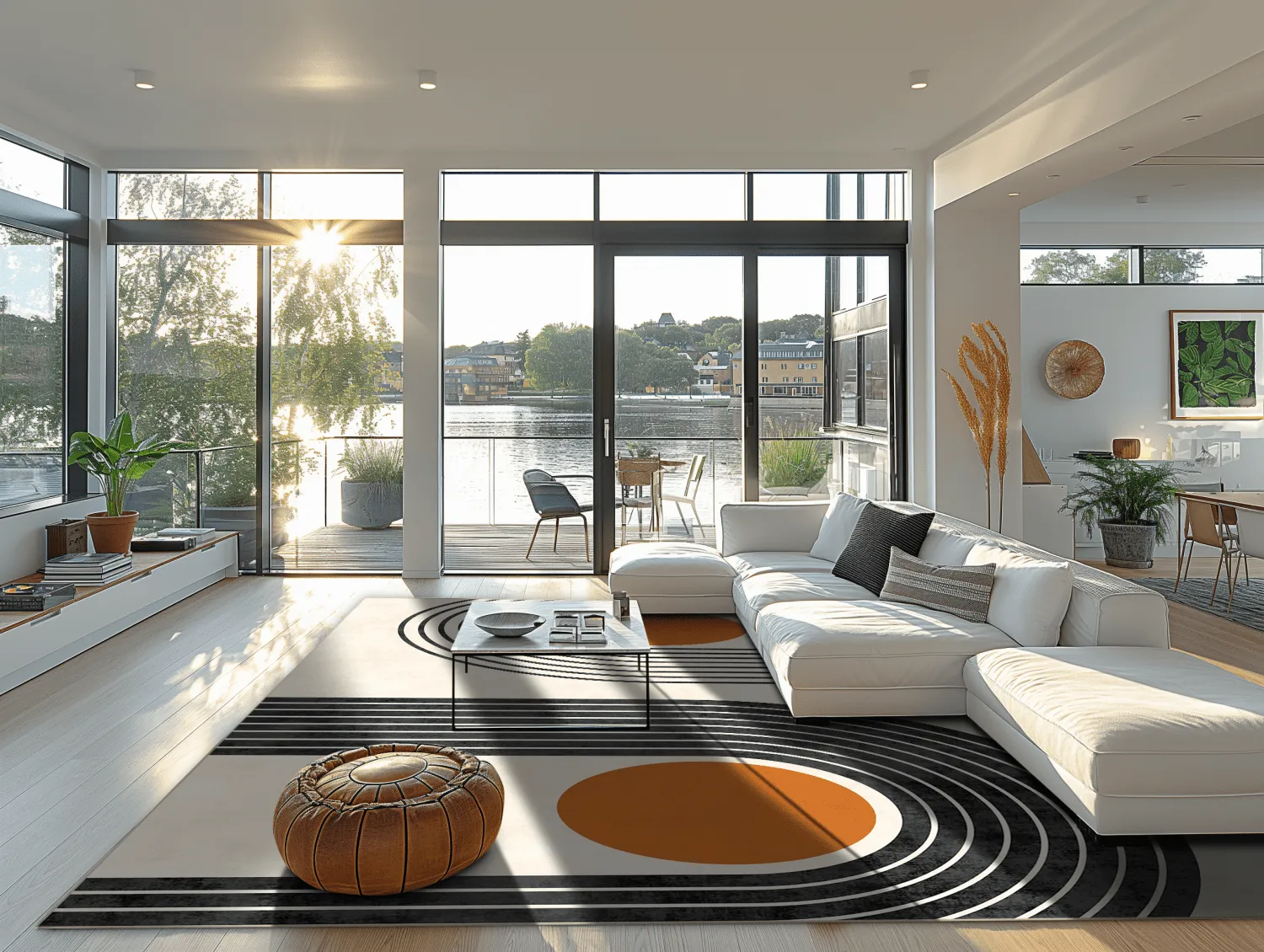 Tappeto Wilton - Moudania (beige/nero/arancione)
