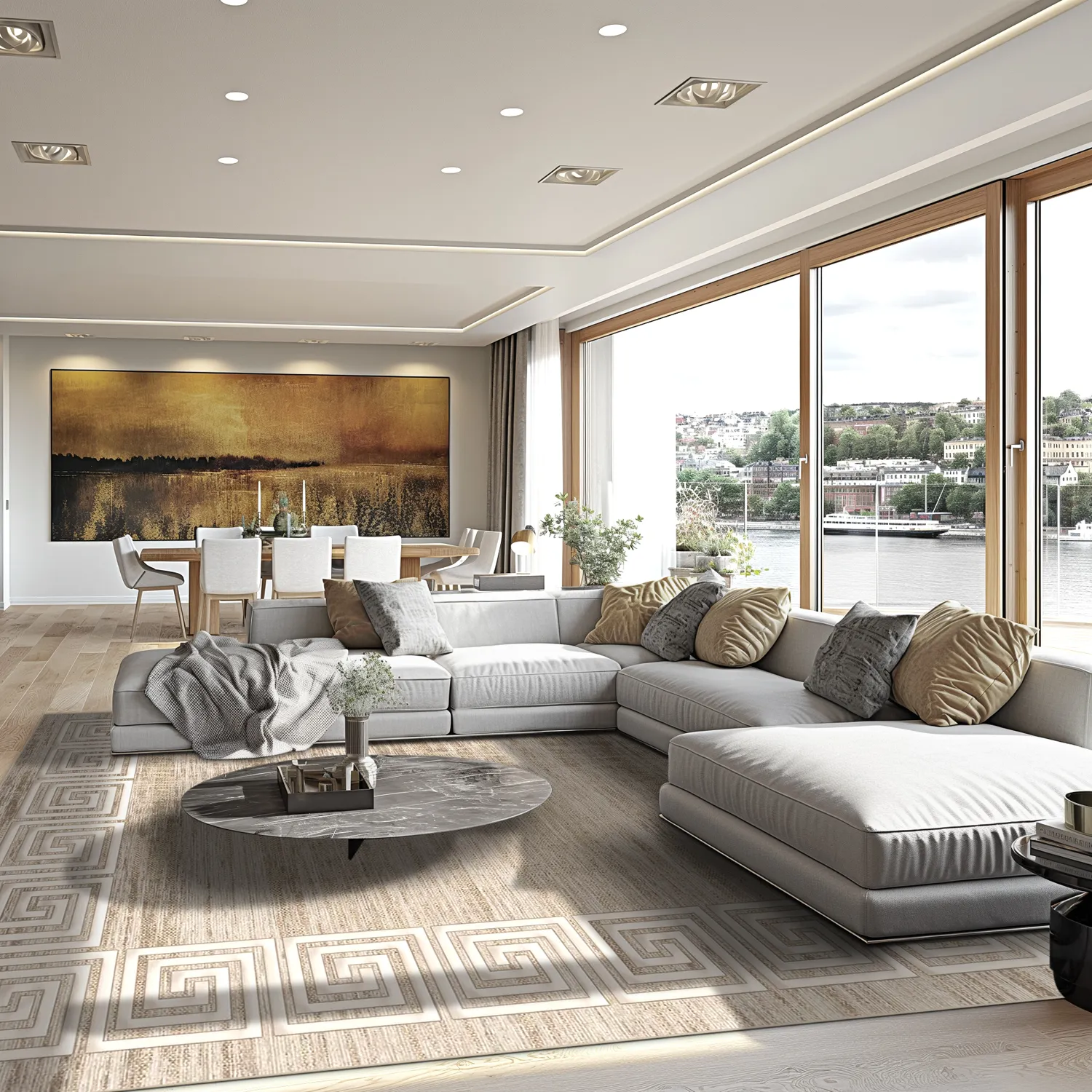 Tappeto Wilton - Mytos (beige/bianco)