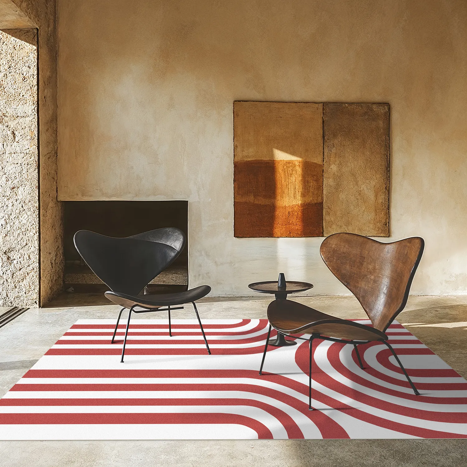 Tappeto Wilton - Obidos (rosso/bianco)