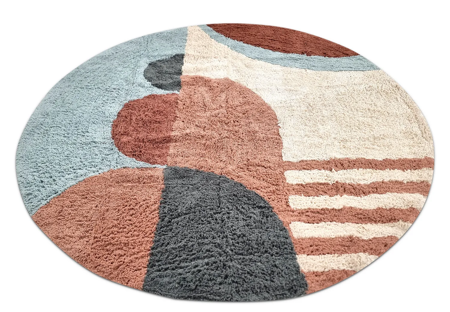 Tappeti rotondi - Osmery Natural Cotton Shaggy (multi)