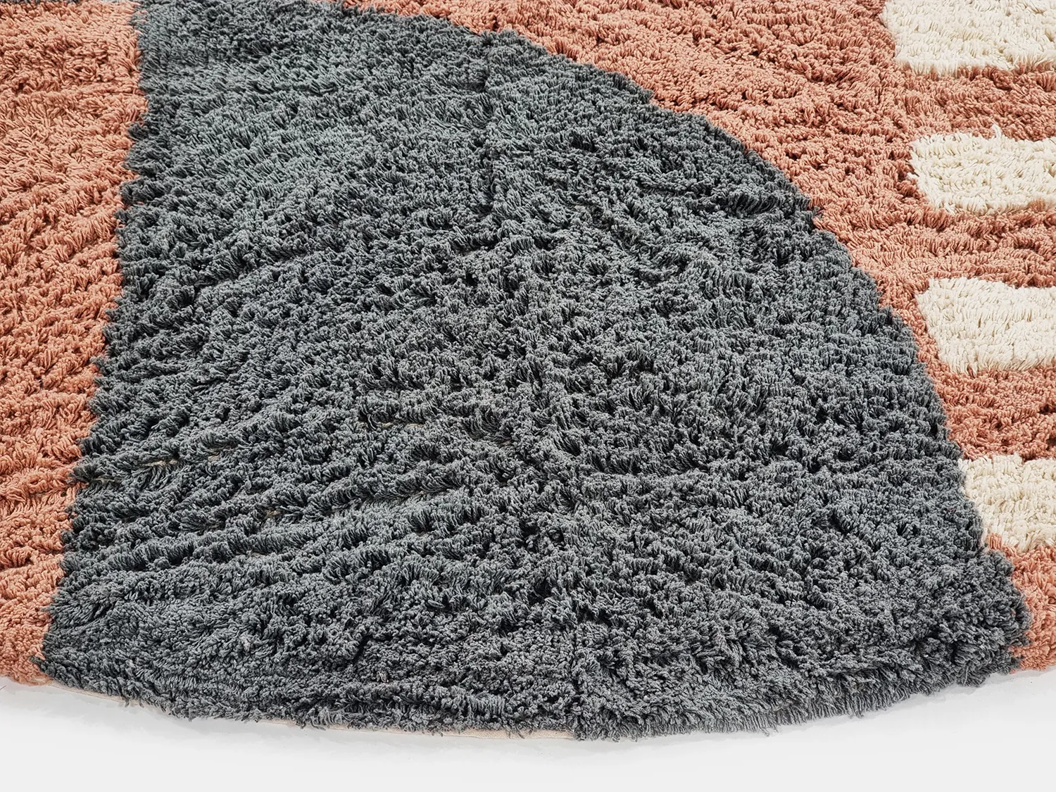 Tappeti rotondi - Osmery Natural Cotton Shaggy (multi)