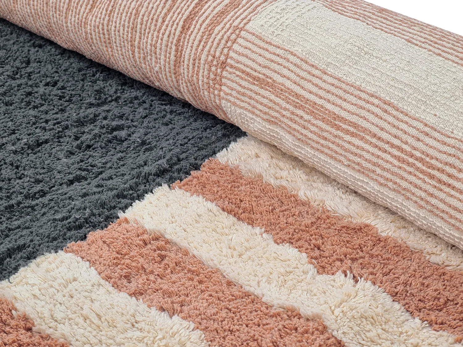 Tappeti rotondi - Osmery Natural Cotton Shaggy (multi)