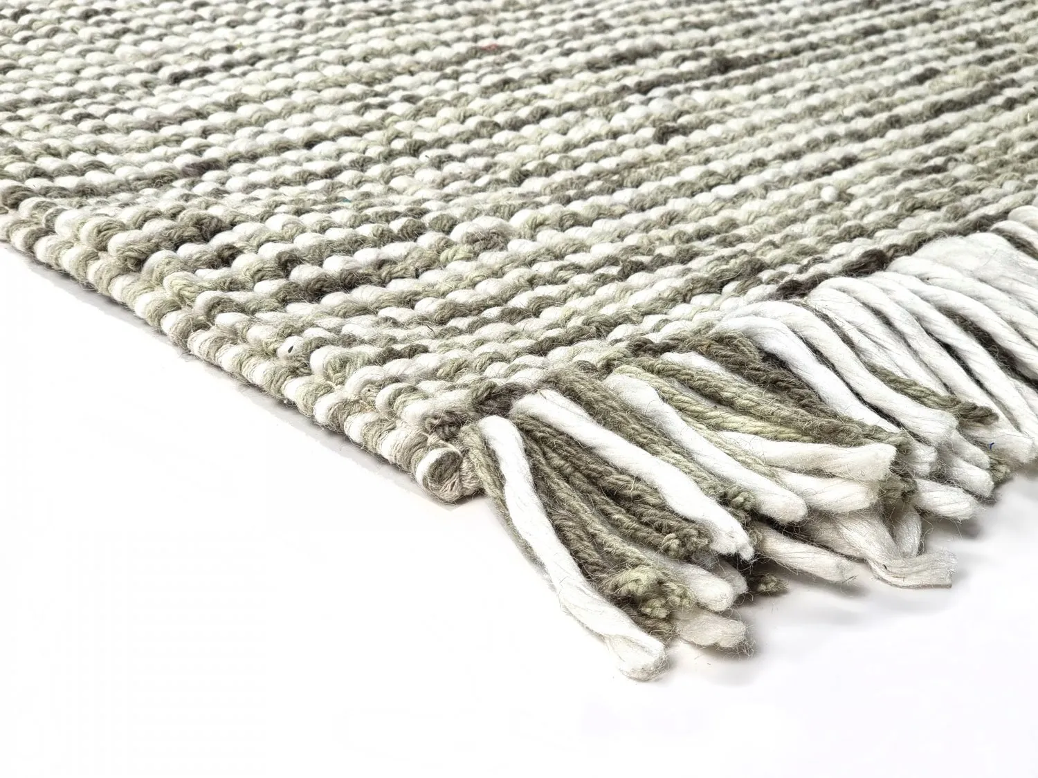Tappeto In Lana - Plockton (grigio/bianco/verde)
