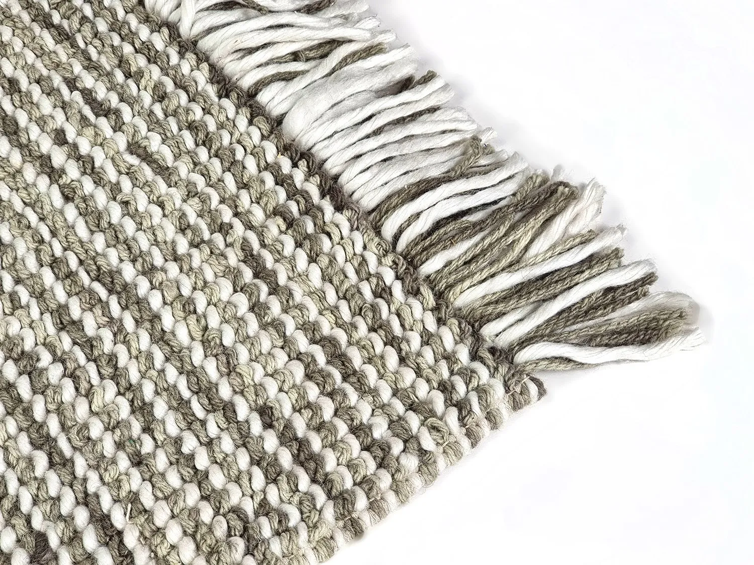 Tappeto In Lana - Plockton (grigio/bianco/verde)