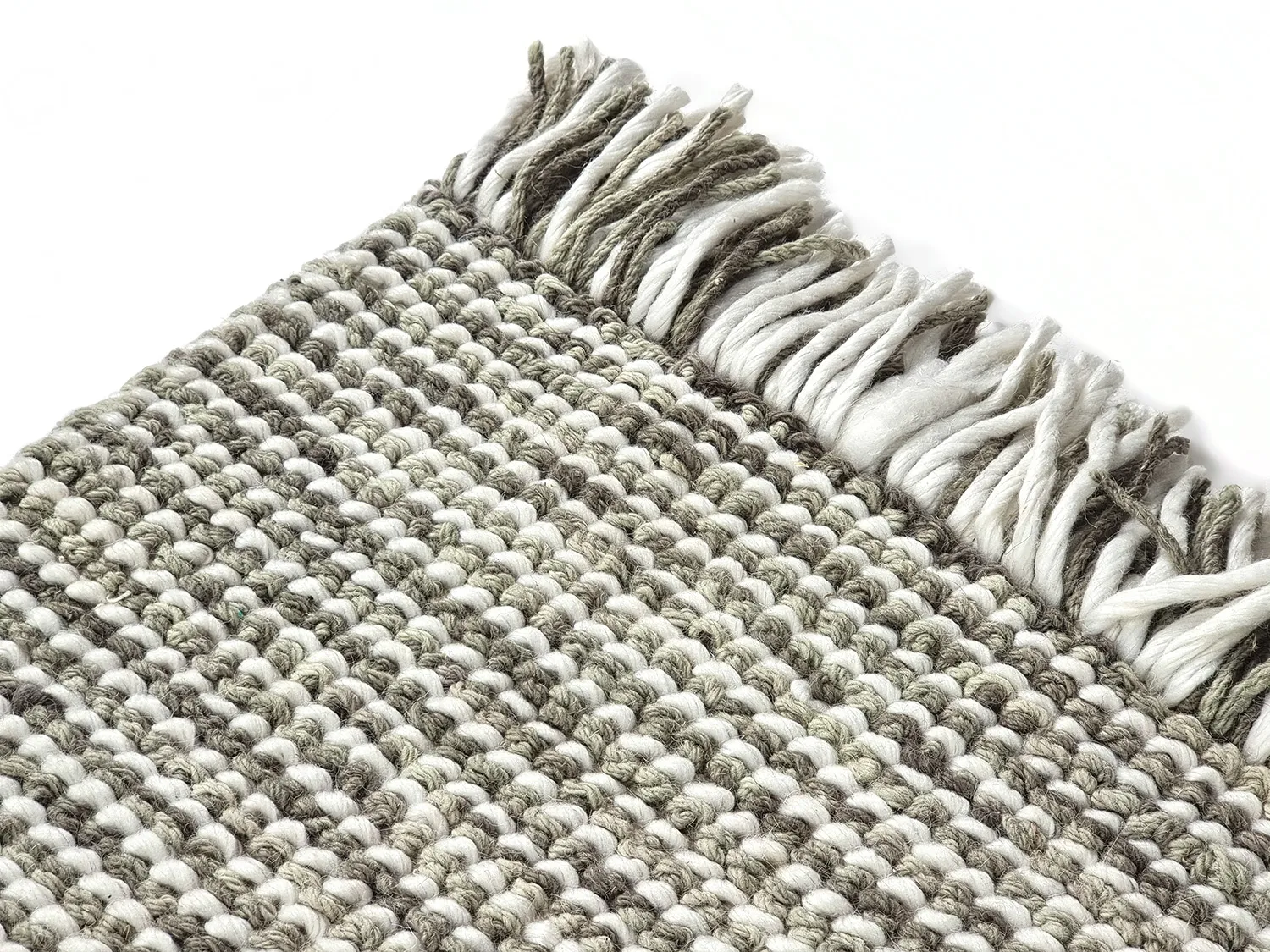 Tappeto In Lana - Plockton (grigio/bianco/verde)