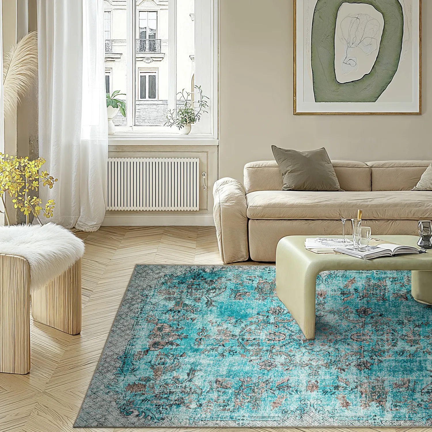 Tappeto Wilton - Rosalie (blu)