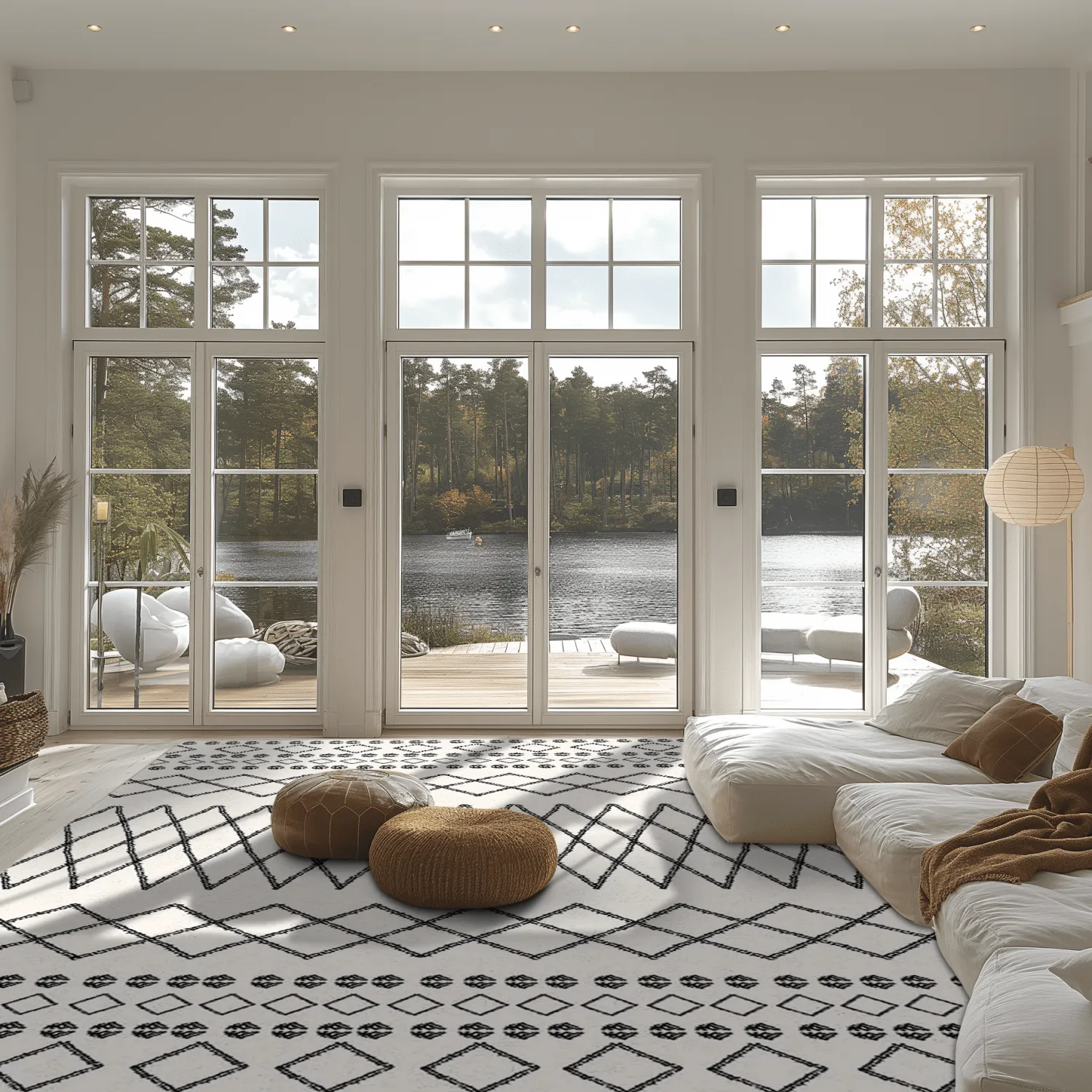 Tappeto Wilton - Safi (nero/bianco)