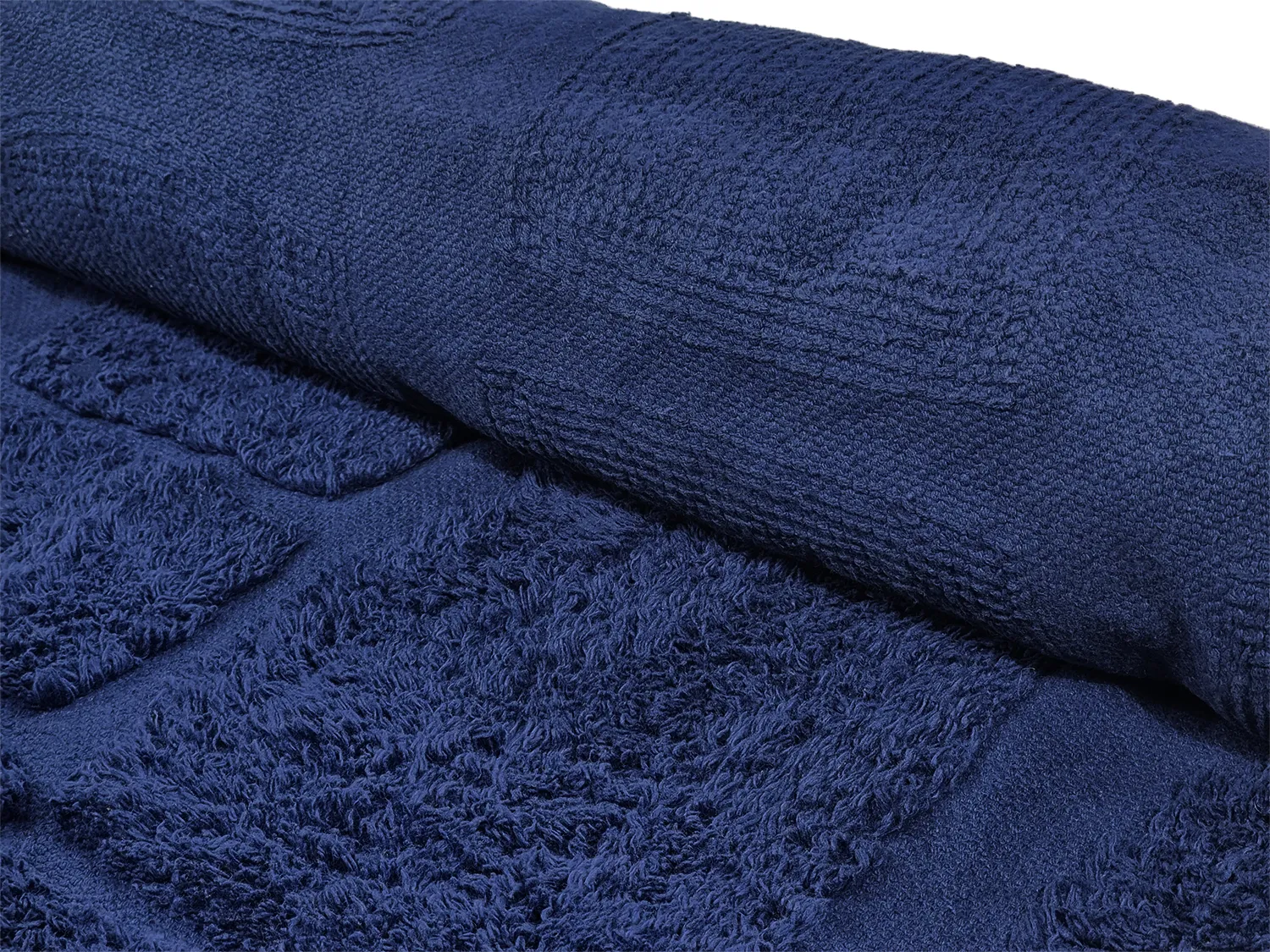Tappeto A Pelo Lungo - Salem Natural Cotton Shaggy (blu scuro)