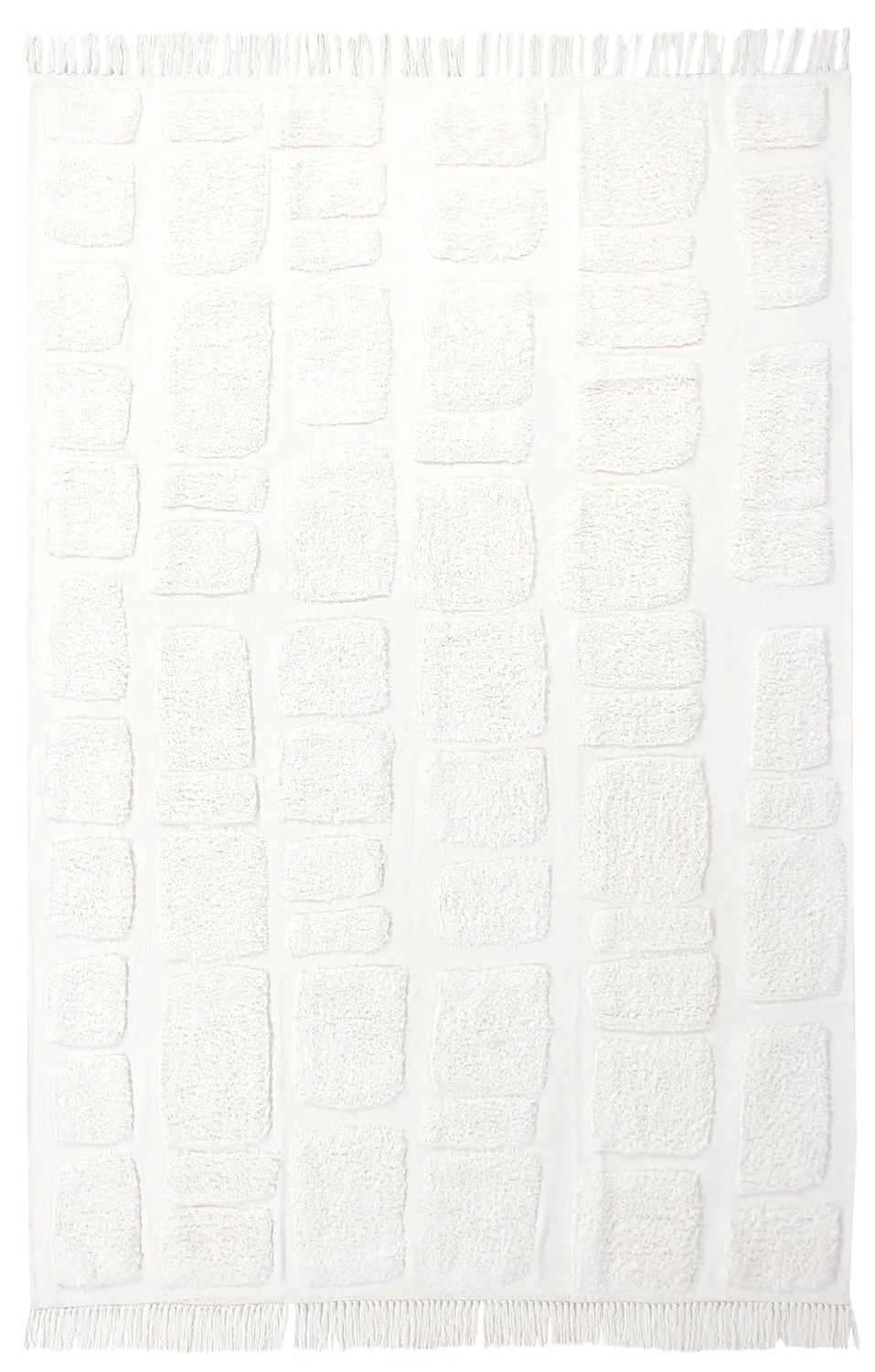 Tappeto A Pelo Lungo - Salem Natural Cotton Shaggy (offwhite)