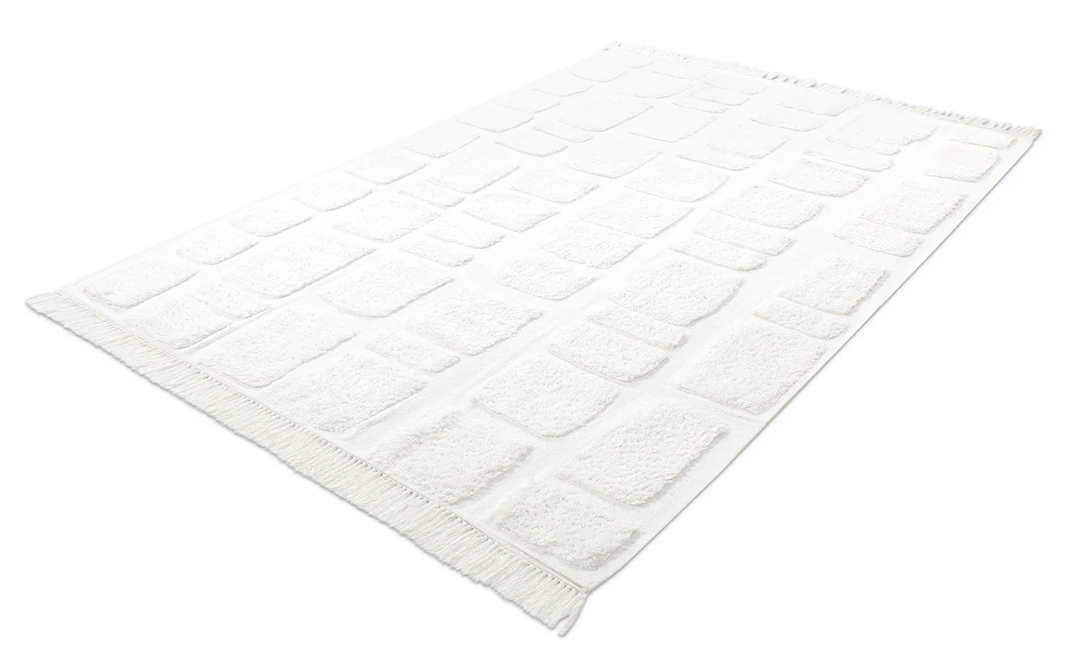 Tappeto A Pelo Lungo - Salem Natural Cotton Shaggy (offwhite)