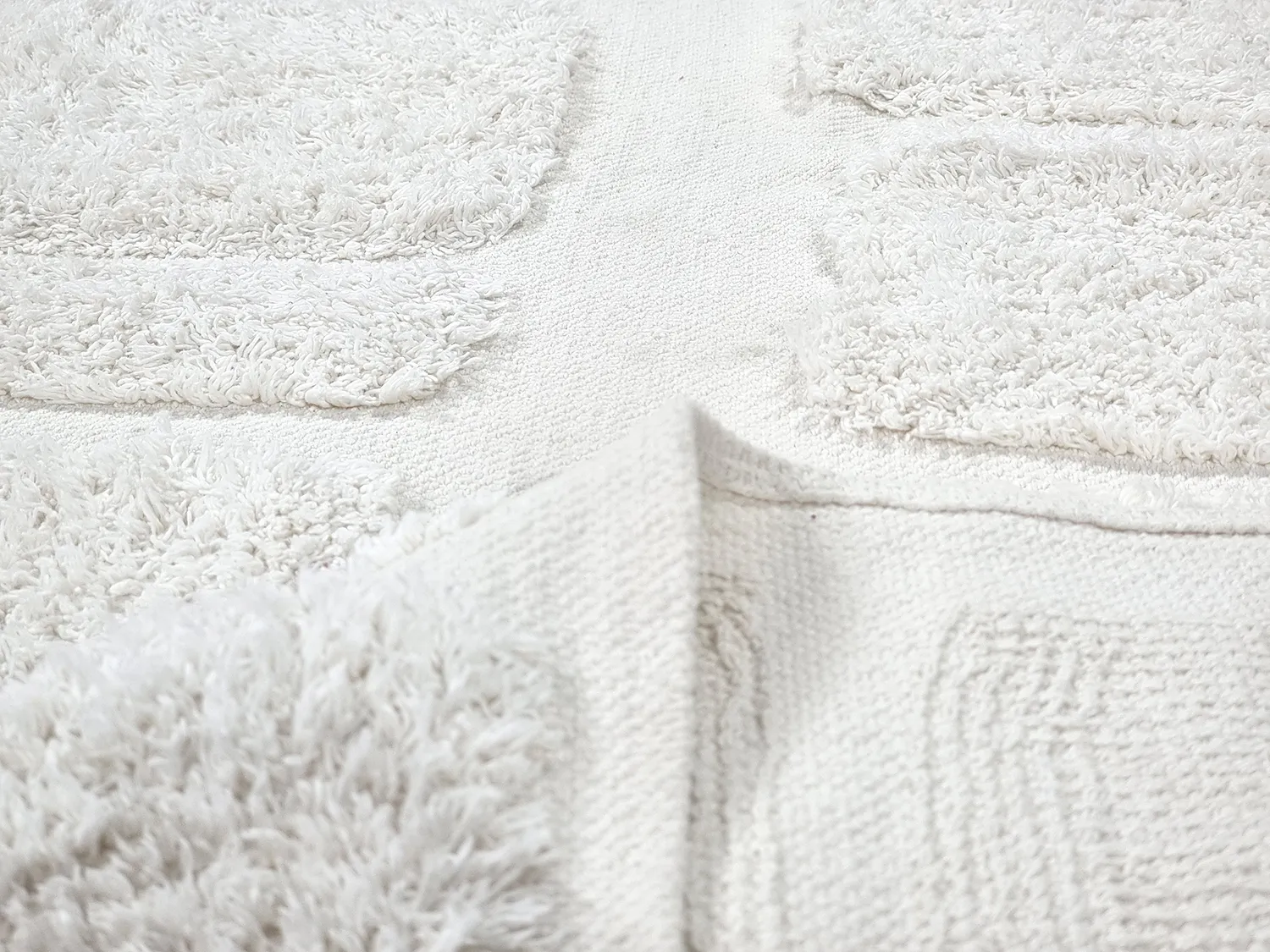 Tappeto A Pelo Lungo - Salem Natural Cotton Shaggy (offwhite)
