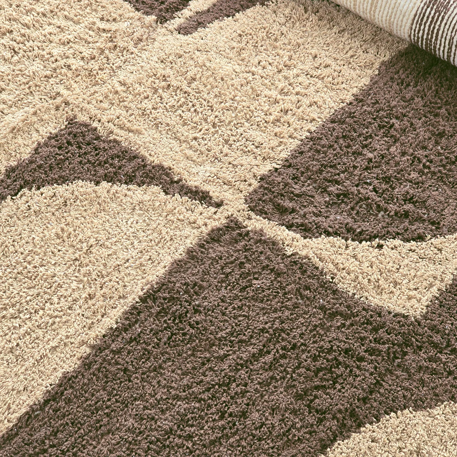 Tappeto A Pelo Lungo - Siberia Natural Cotton Shaggy (beige/marrone)