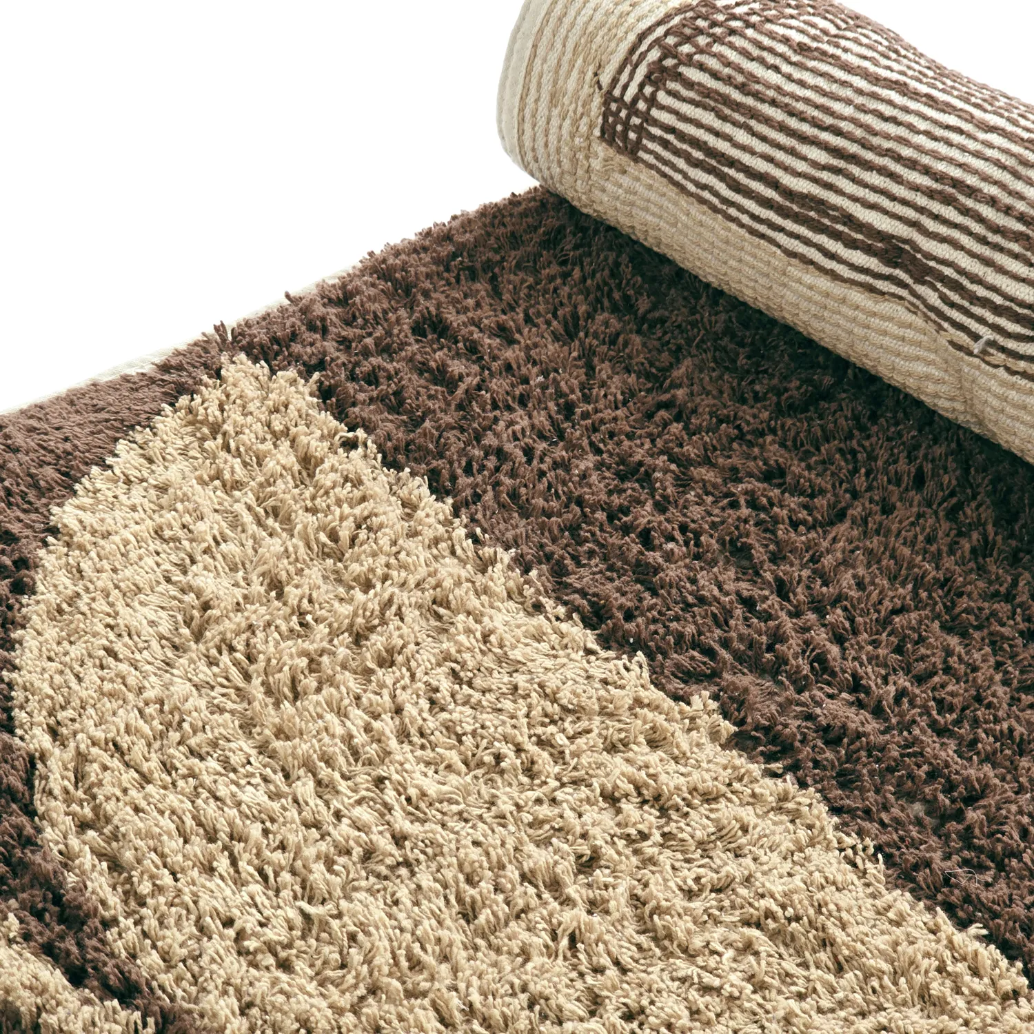 Tappeto A Pelo Lungo - Siberia Natural Cotton Shaggy (beige/marrone)