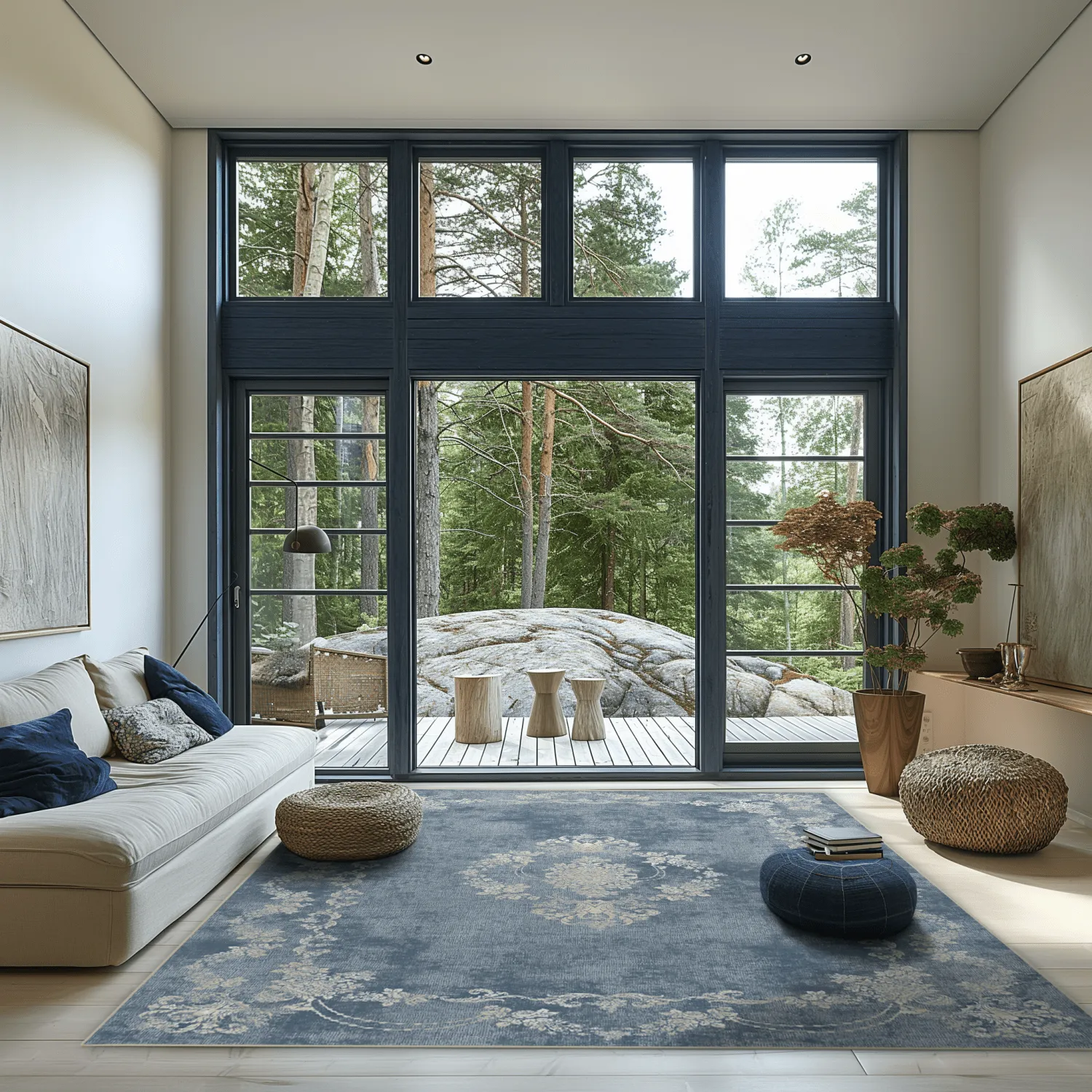 Tappeto Wilton - Taknis (azzurro)