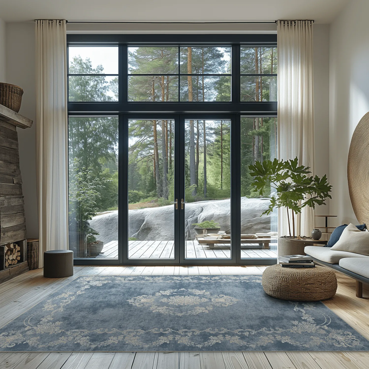 Tappeto Wilton - Taknis (azzurro)