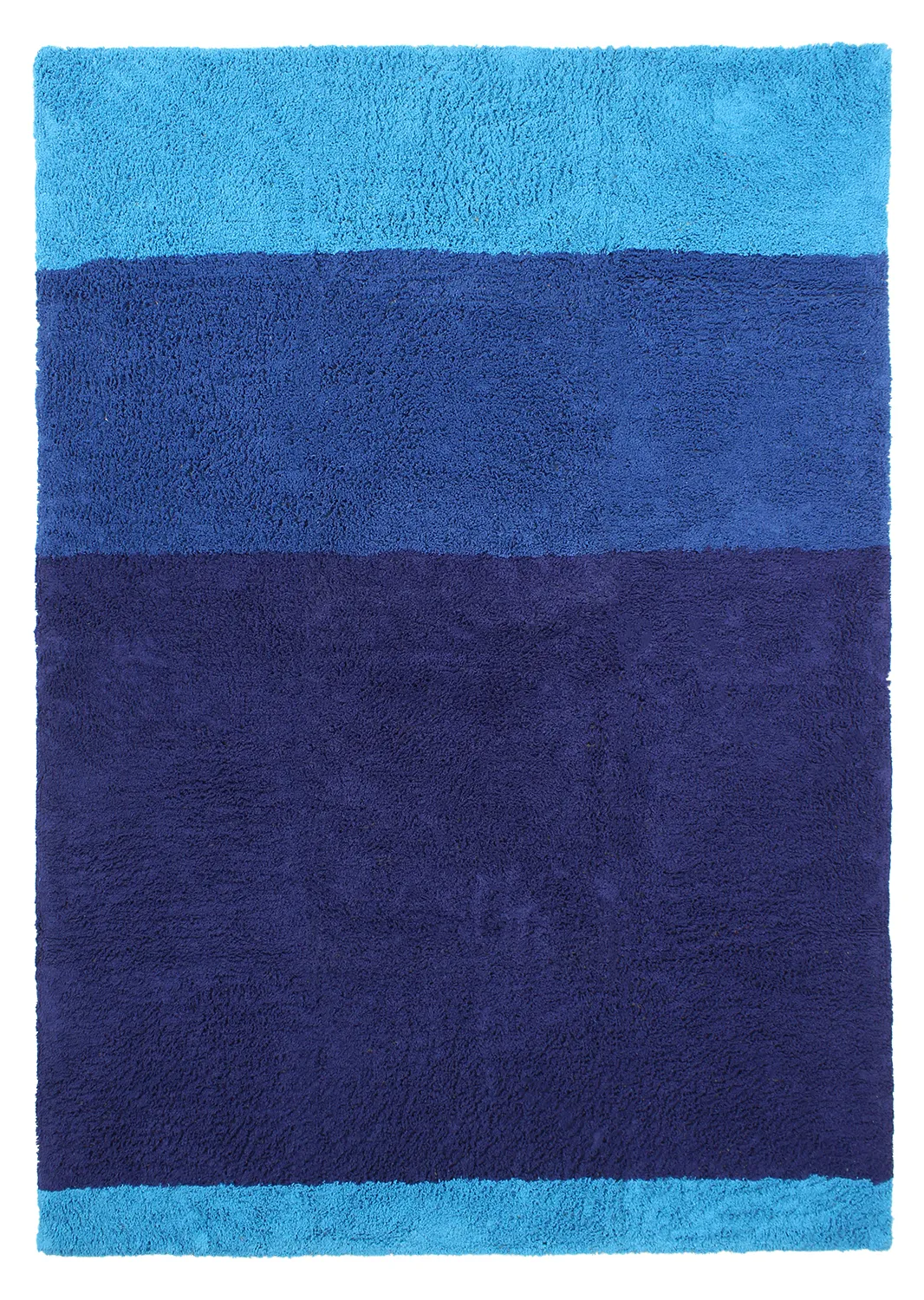 Tappeto A Pelo Lungo - Taro Natural Cotton Shaggy (blu)