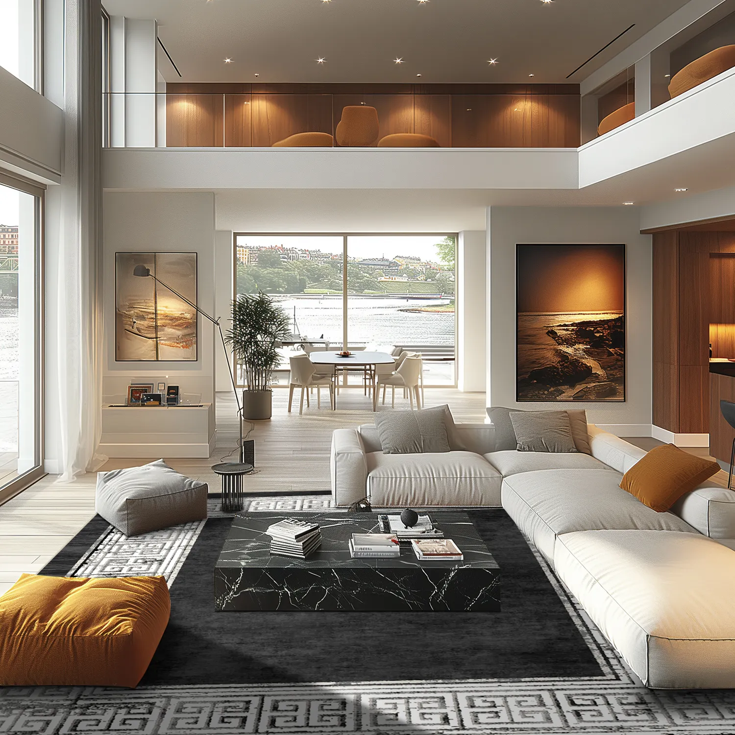 Tappeto Wilton - Tilos (nero/bianco)