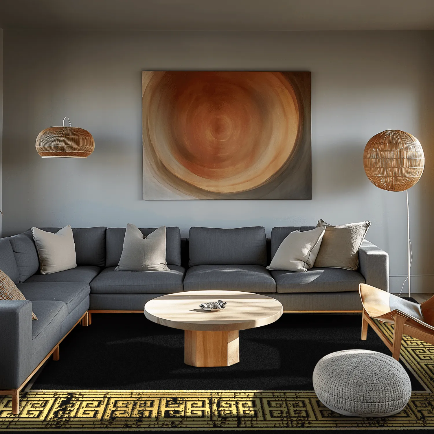 Tappeto Wilton - Tilos (nero/oro)