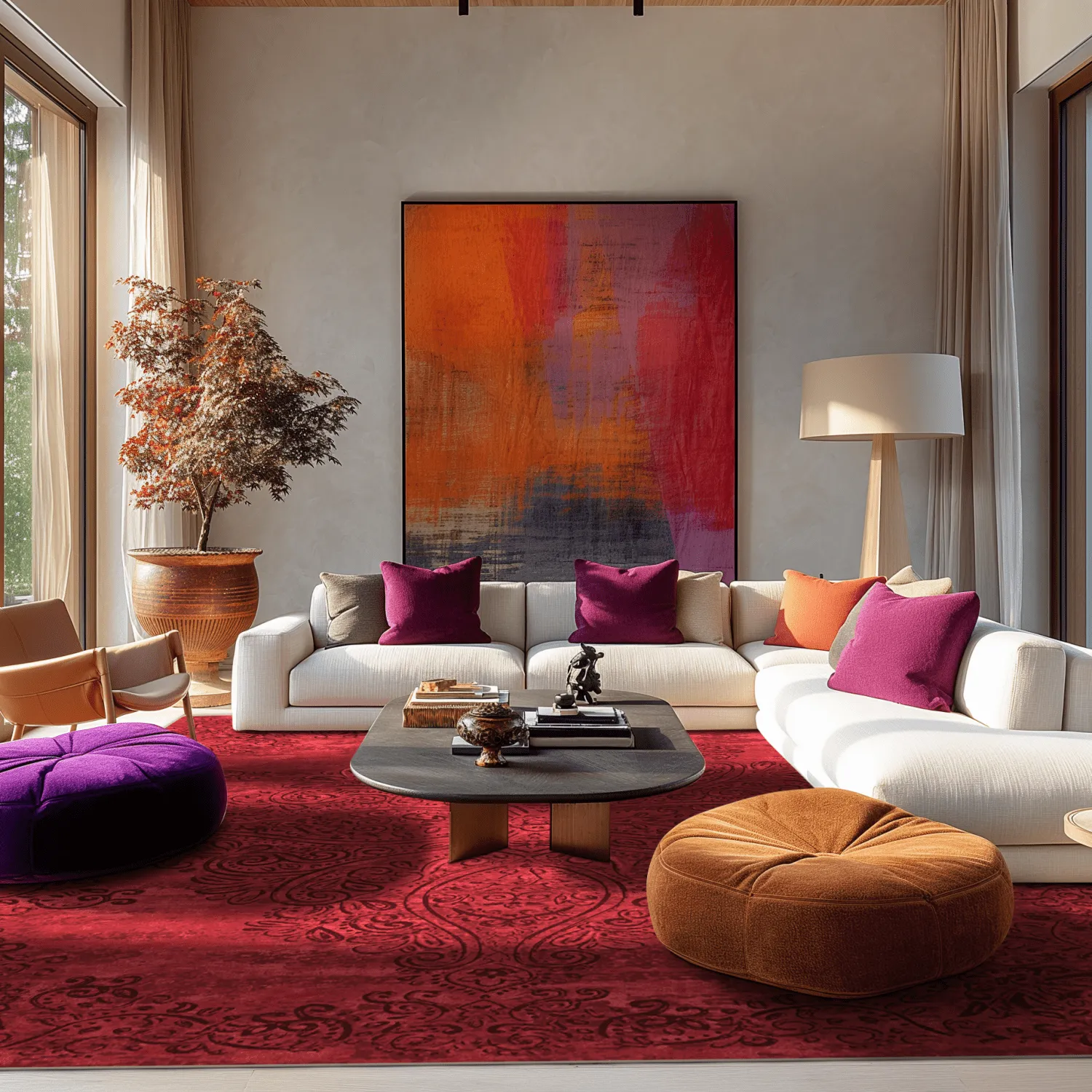 Tappeto Wilton - Valenza (rosso)