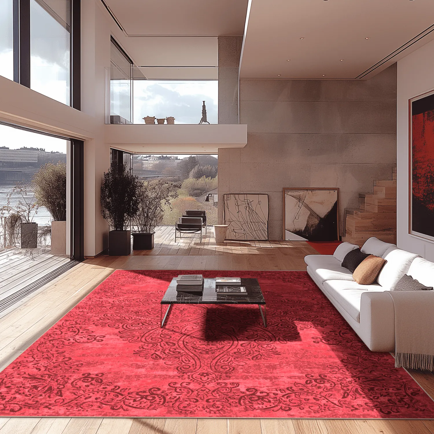 Tappeto Wilton - Valenza (rosso)