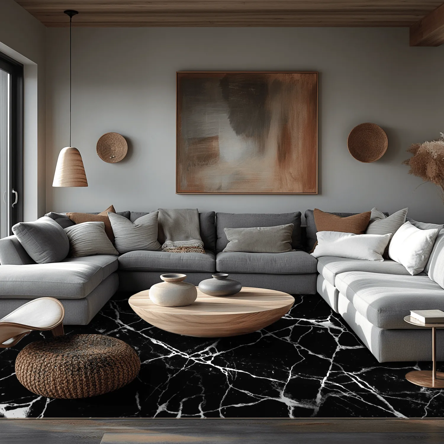 Tappeto Wilton - Vieste (nero/bianco)